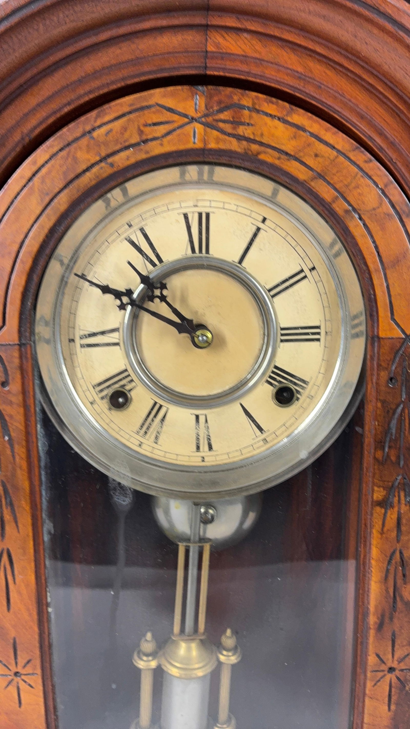 American Walnut Shelf Clock - 2