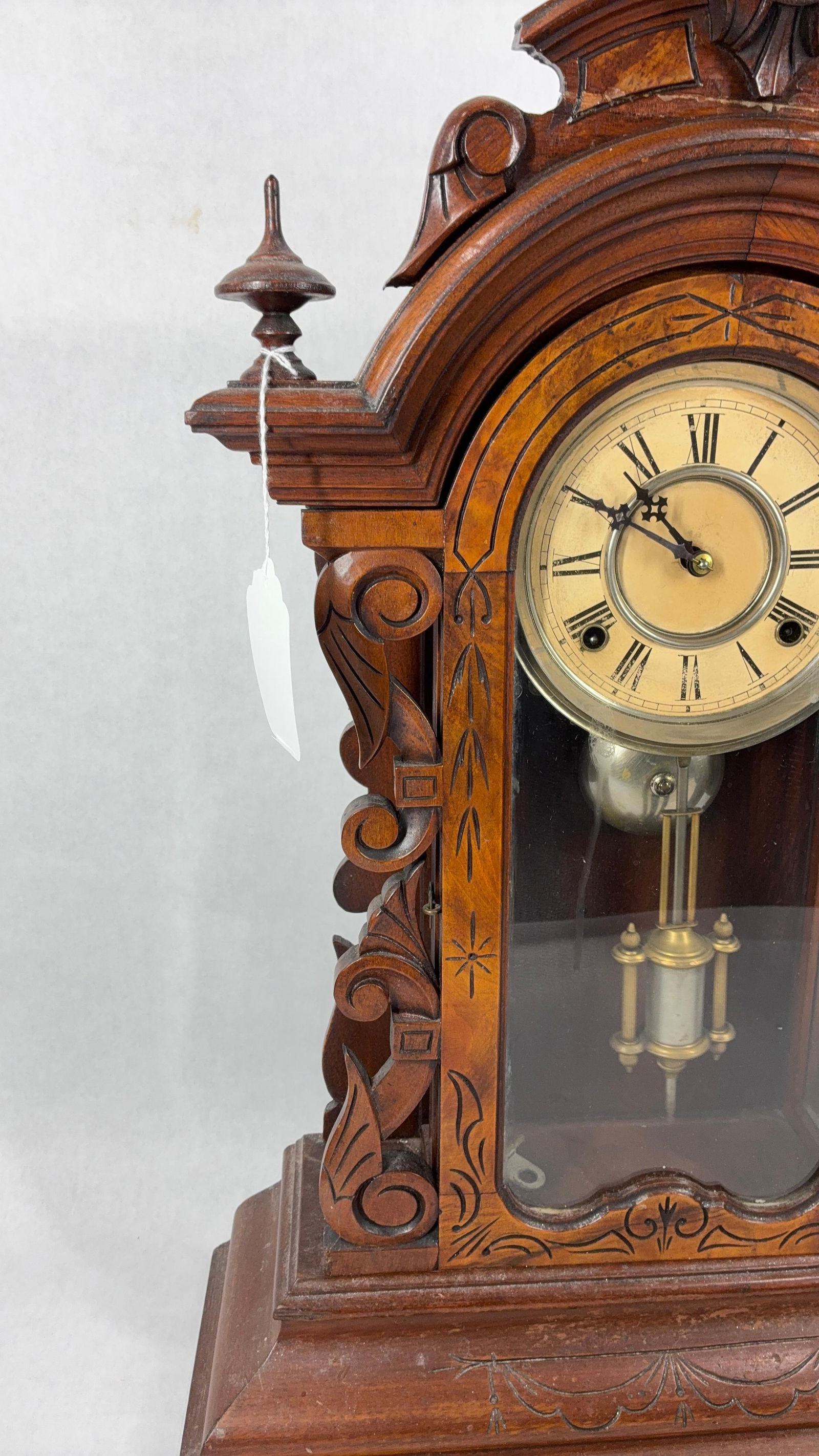 American Walnut Shelf Clock - 5