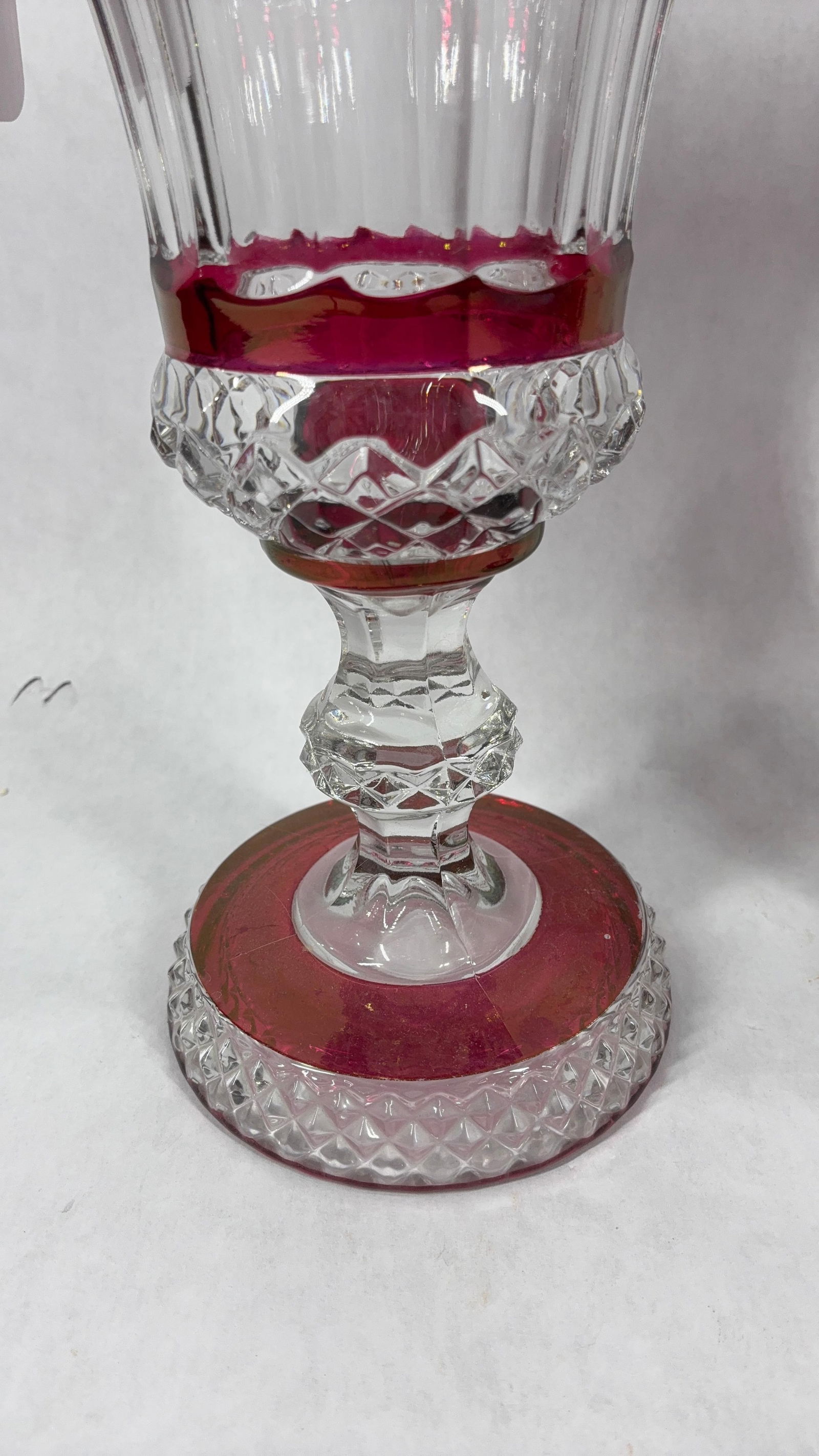 Westmoreland Ruby Red Flash Urns - 7