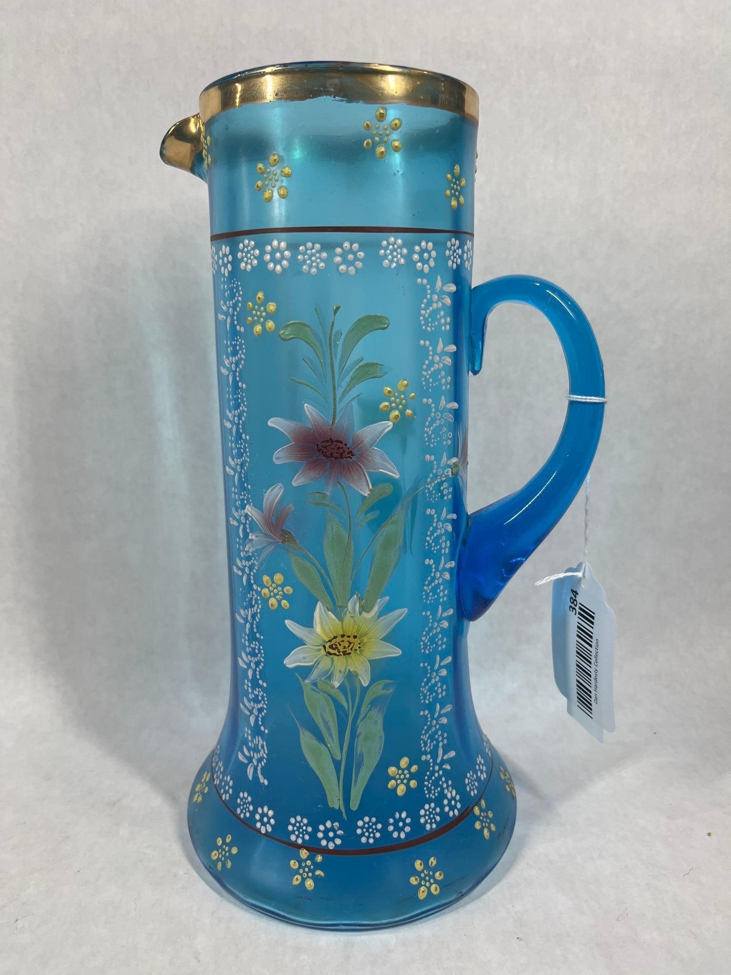 Victorian Hand Decorated Lemonade Pitcher (1 of 6)