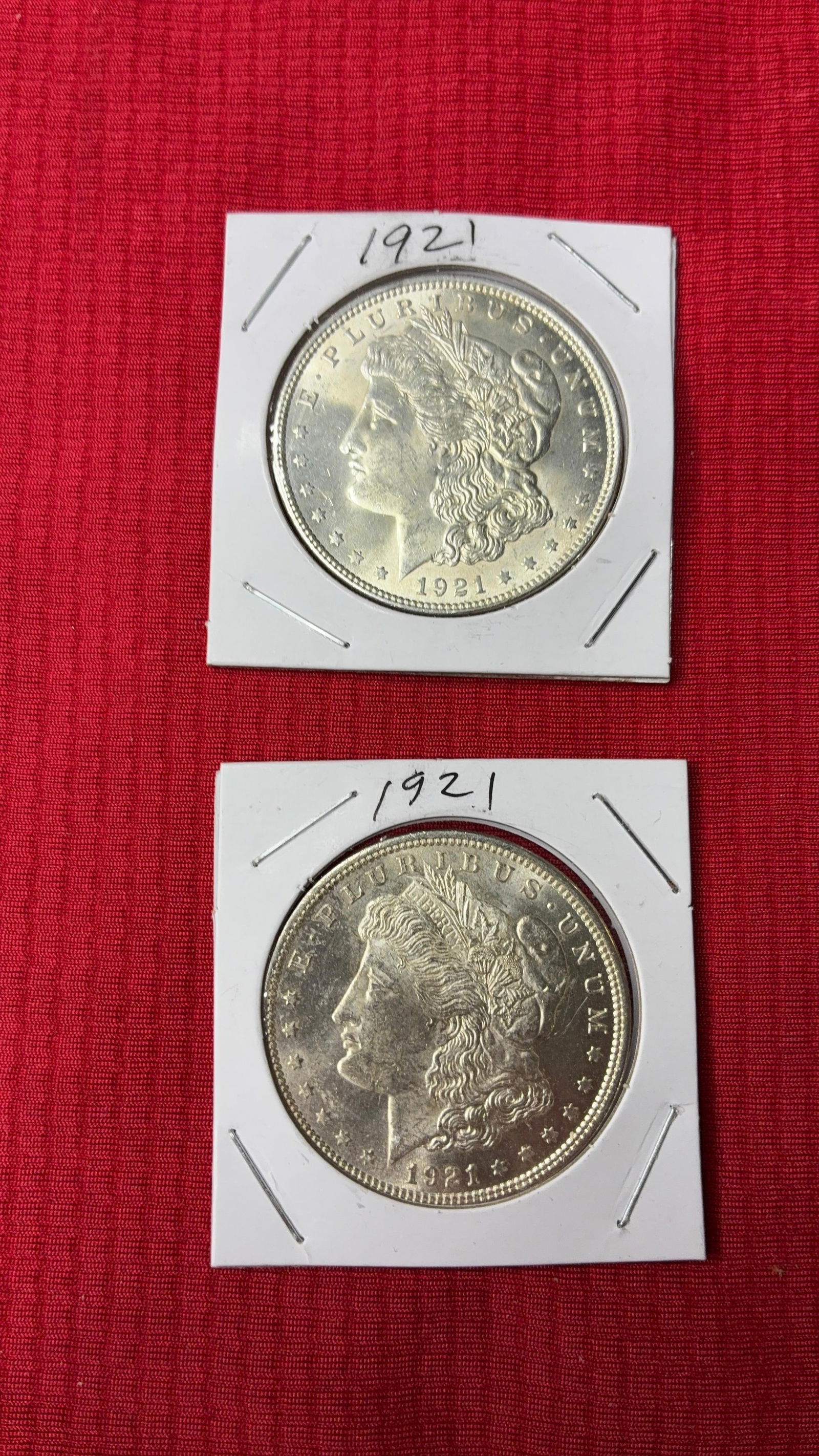 1921 UNC Morgan Silver Dollars (1 of 2)