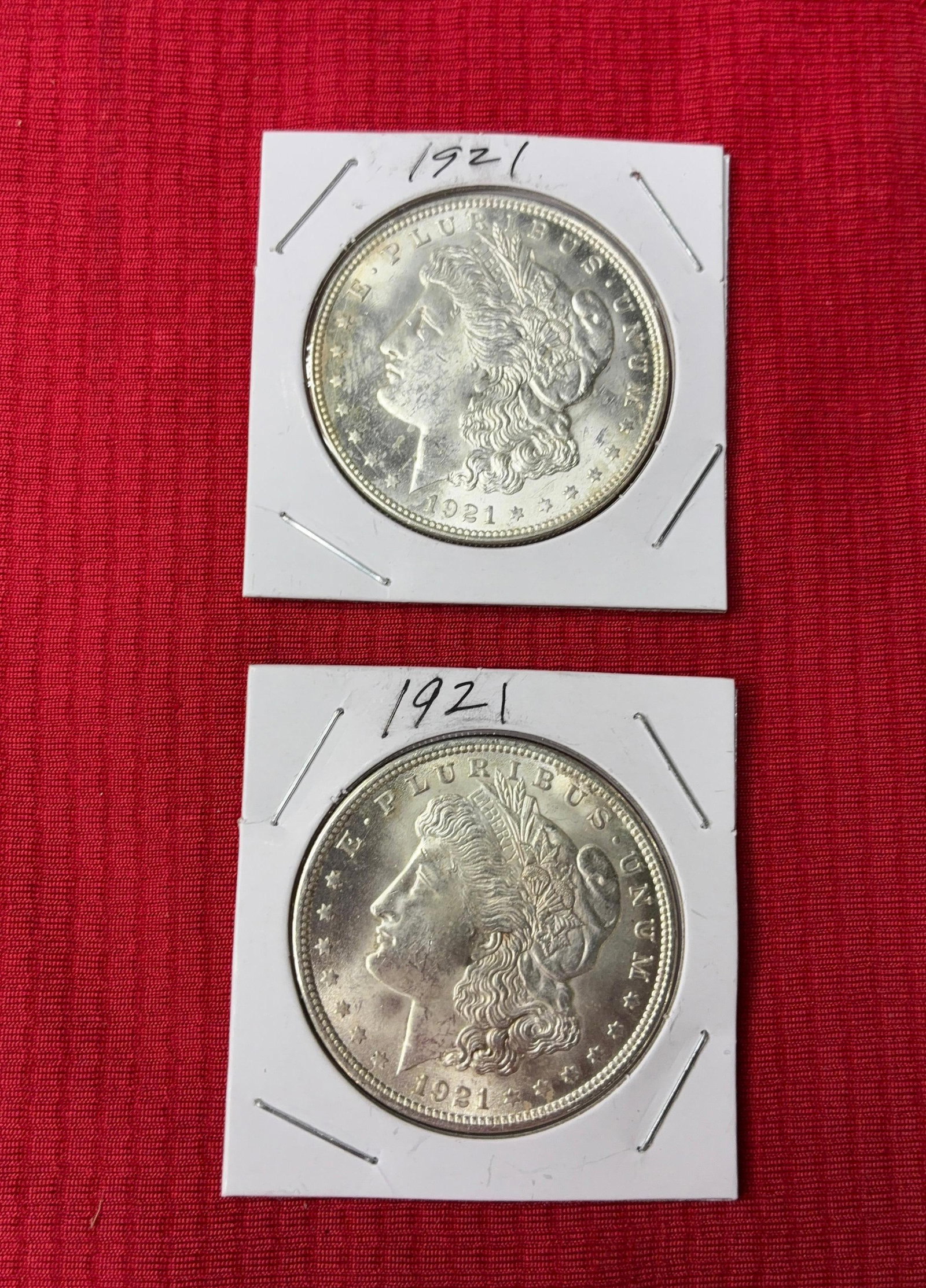 1921 UNC Morgan Silver Dollars (1 of 2)