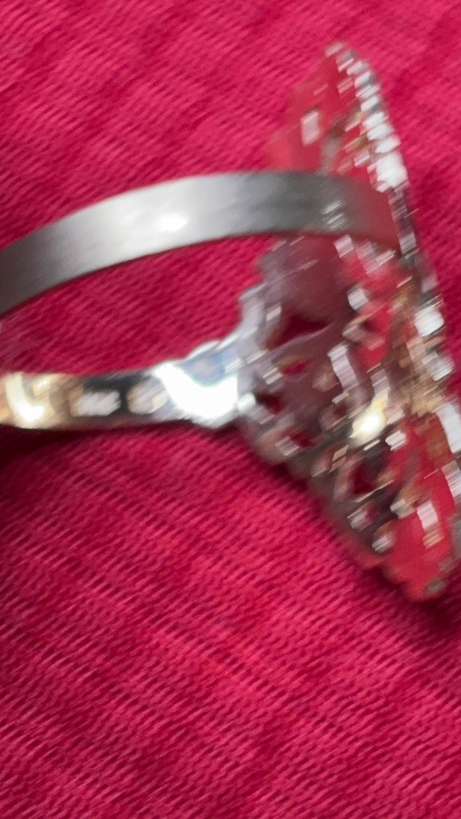 10K Gold Etched Openwork Ring - 4