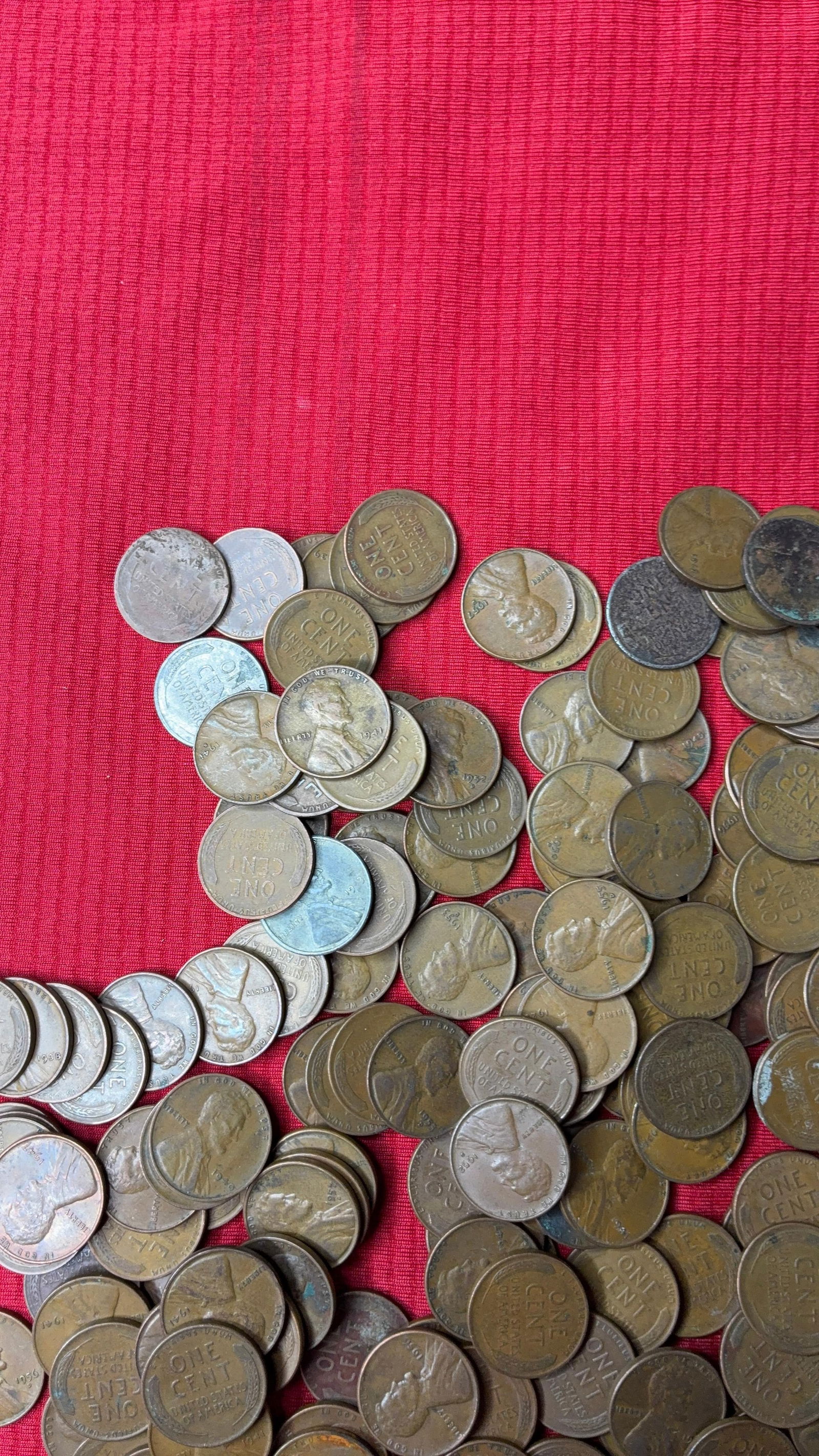 250 Unsorted Wheat Pennies - 3