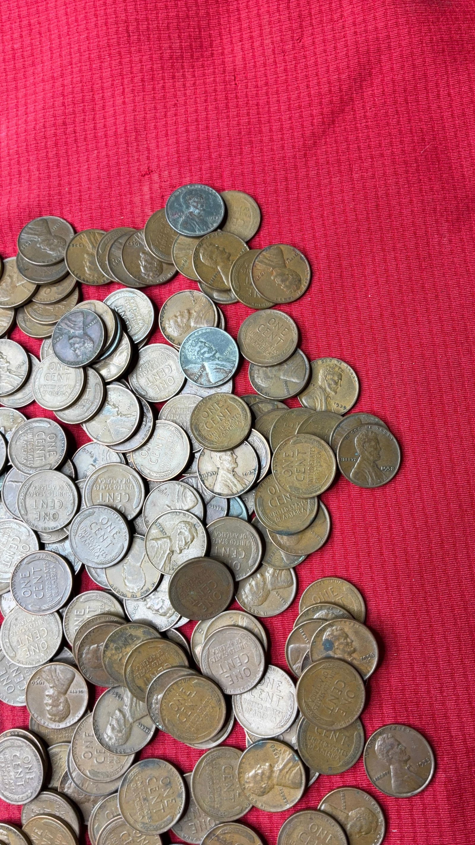 250 Unsorted Wheat Pennies - 3