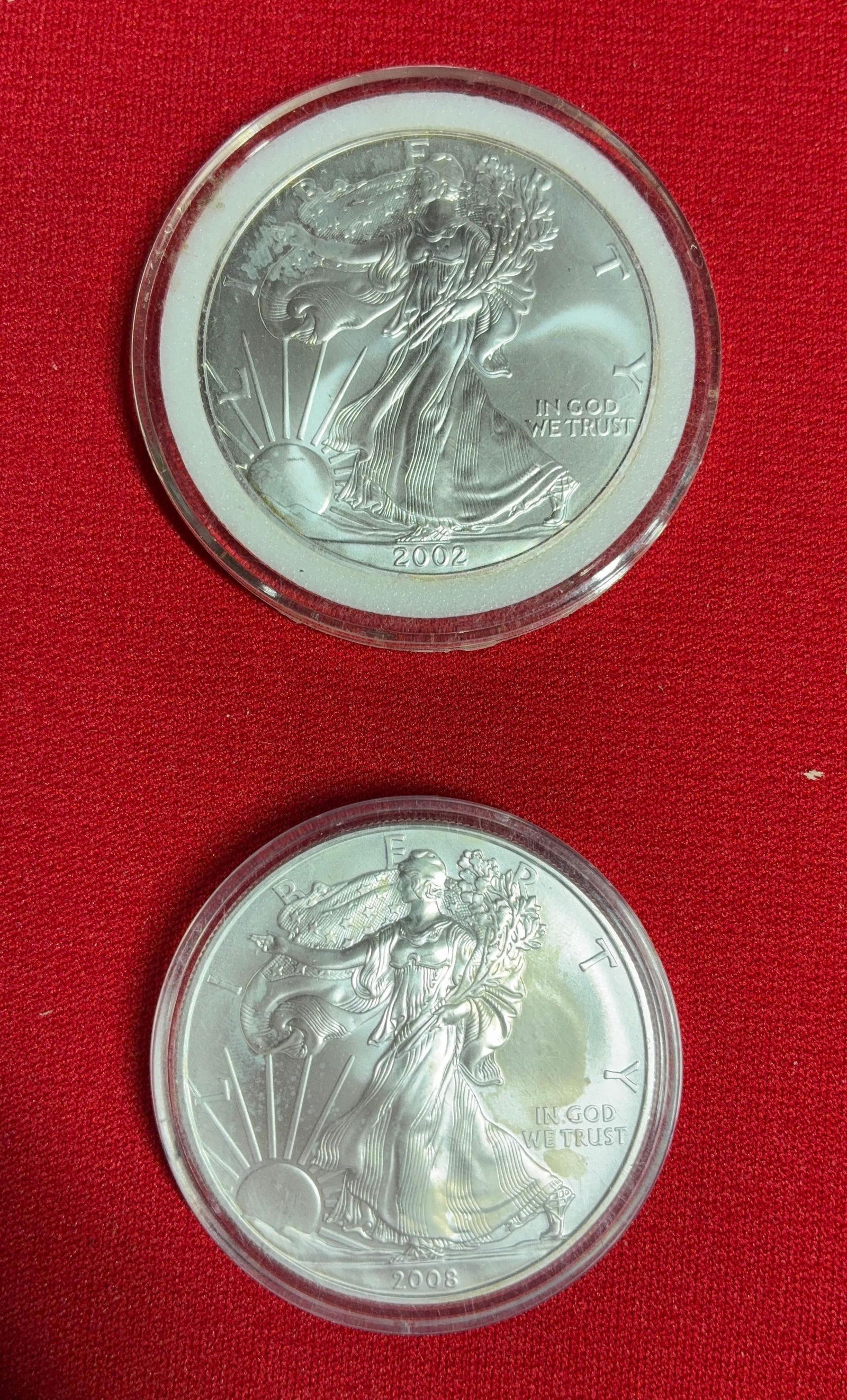 2002 and 2008 Silver Eagles (1 of 2)