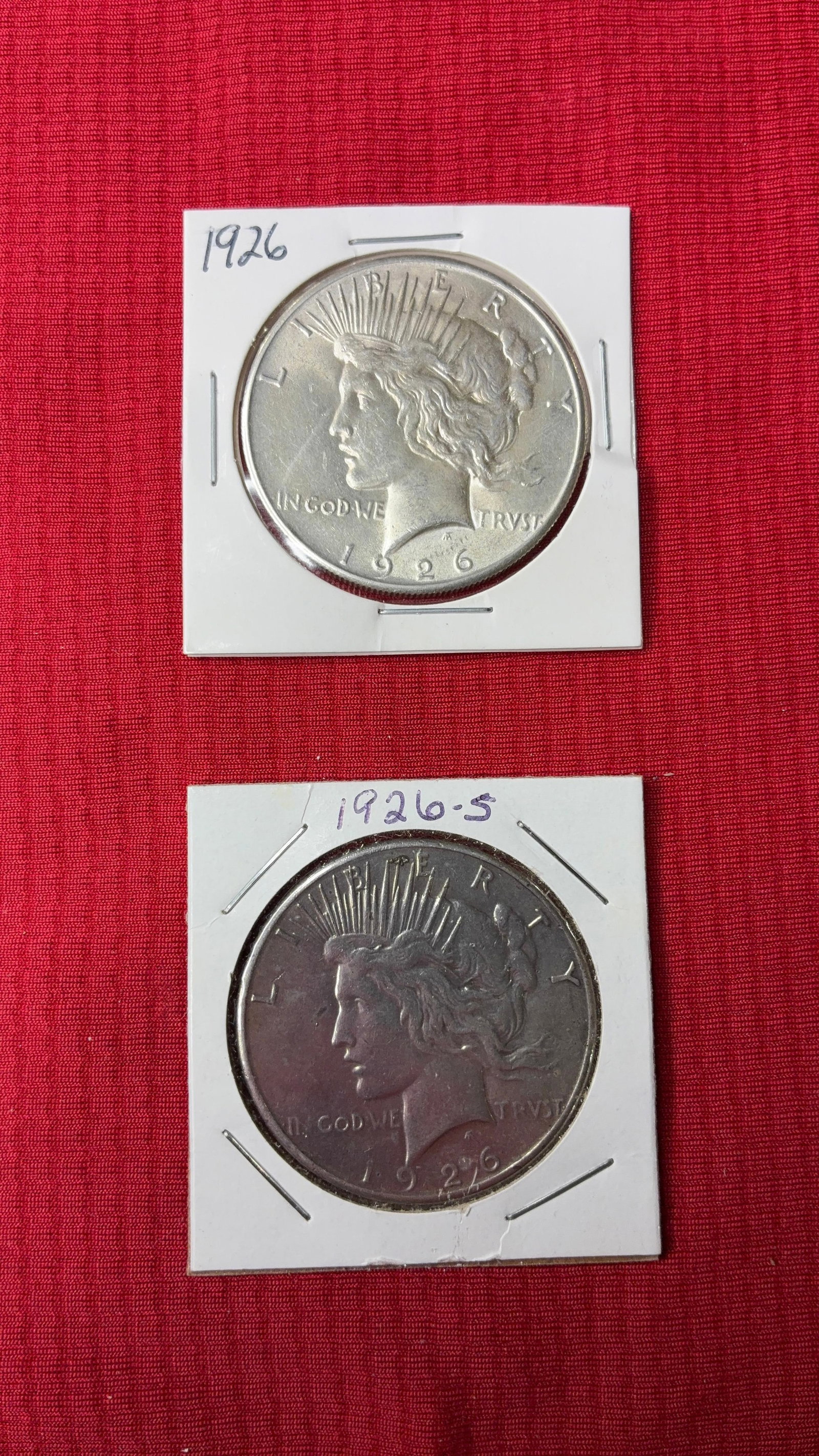 1926 and 1926S Peace Dollars (1 of 2)