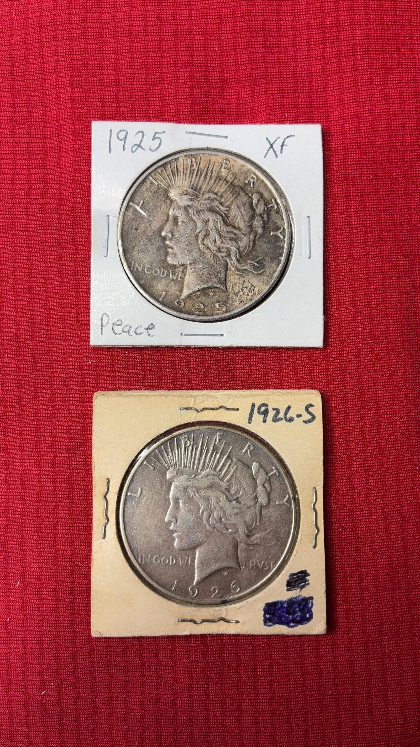 1925 and 1926S Peace Dollars (1 of 2)