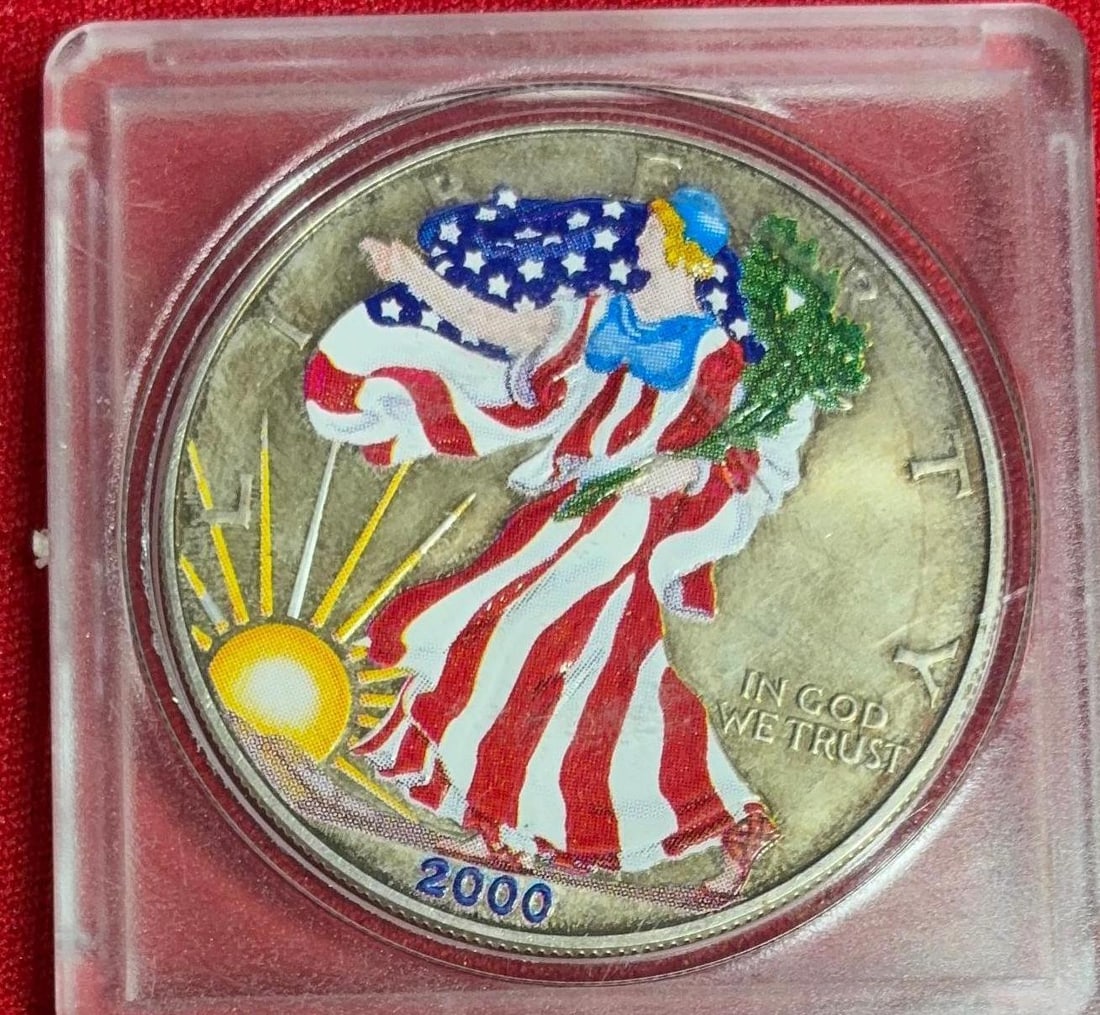 Colorized 2000 Silver Eagles - 2