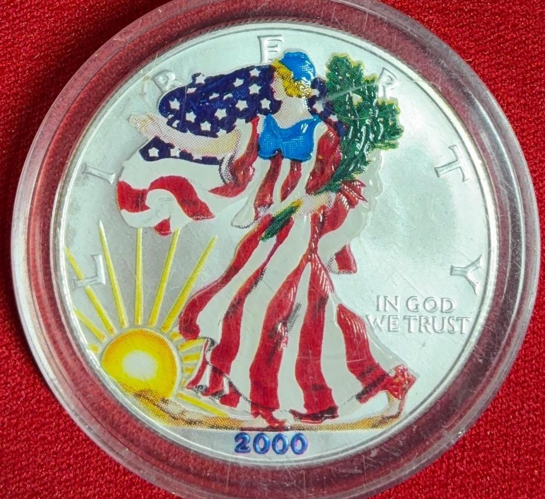Colorized 2000 Silver Eagles - 3