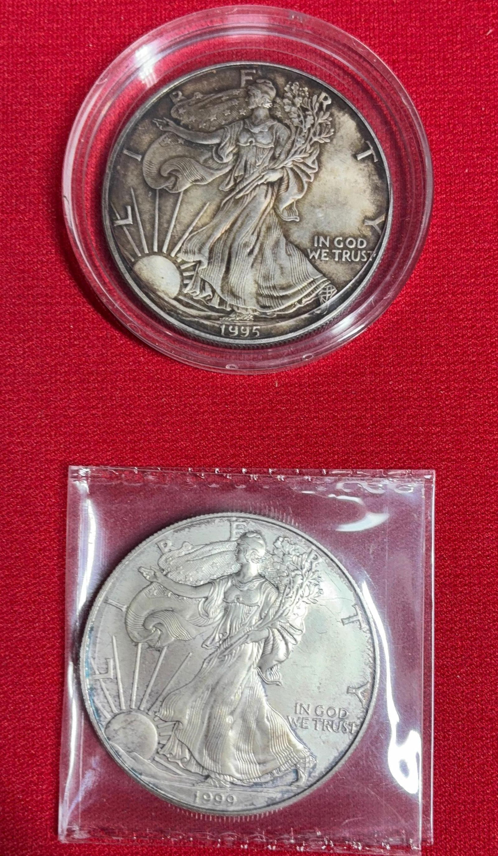 1995 and 1999 Silver Eagles (1 of 4)