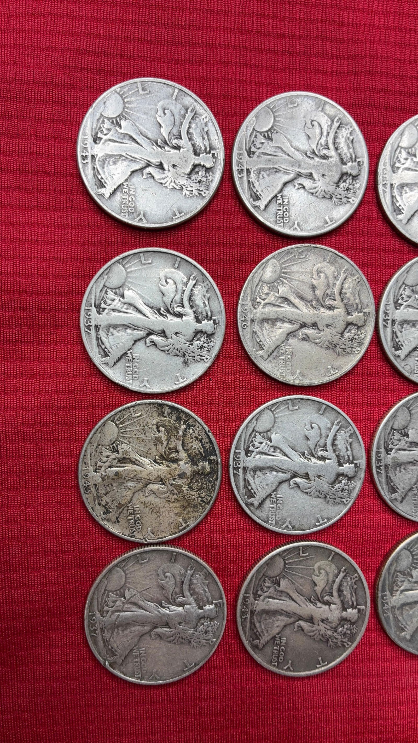 20 Silver Walking Liberty Half Dollars - 4