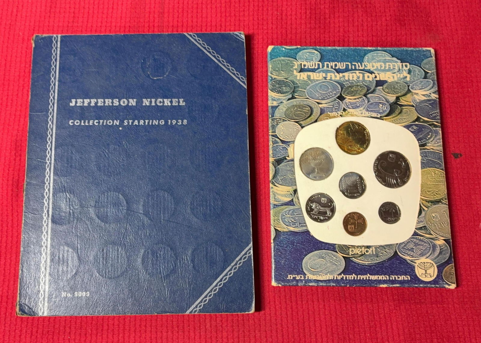 Jefferson Nickels and Israel Coin Set Albums (1 of 6)