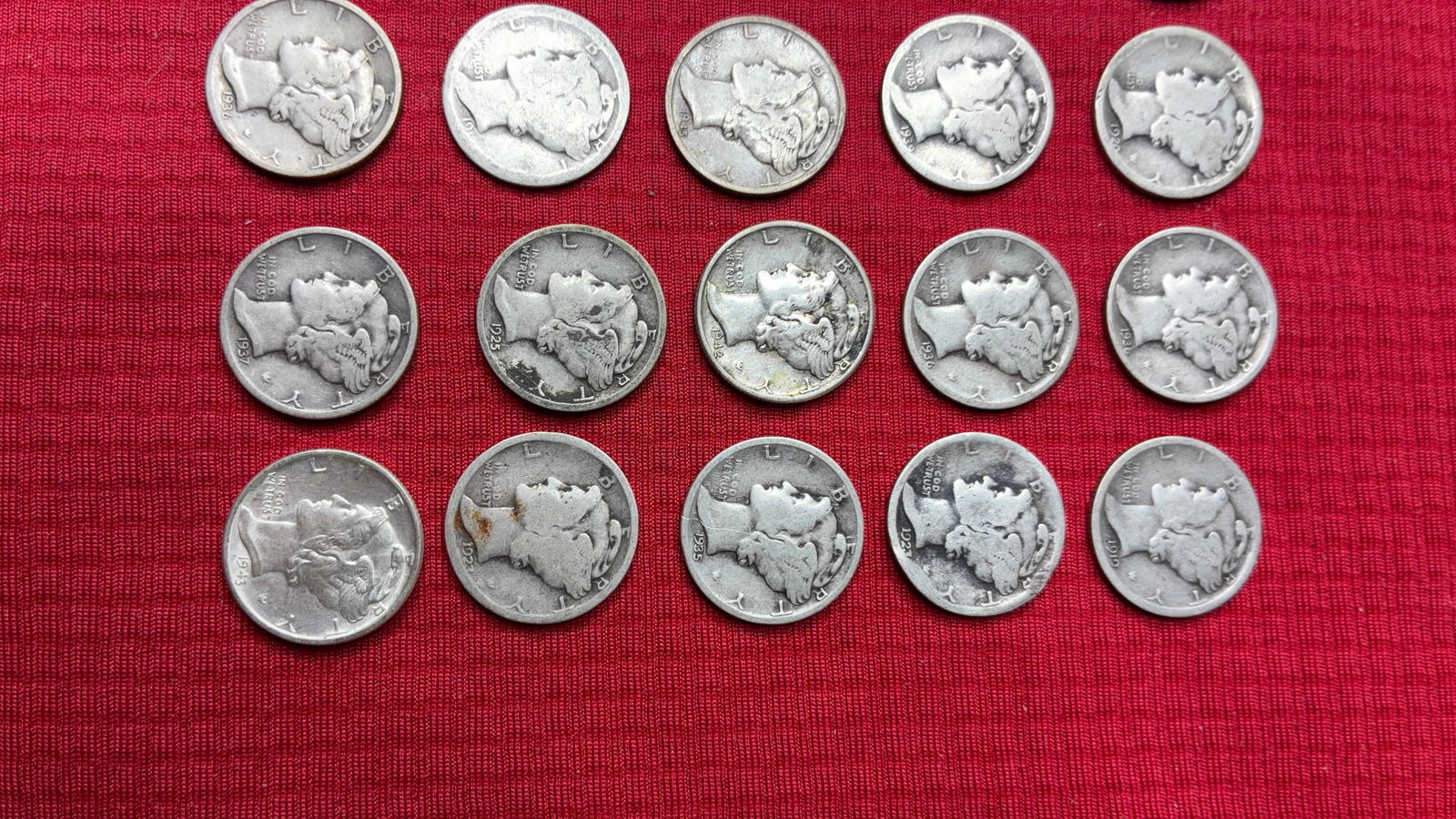 20 Mercury Dimes - 3