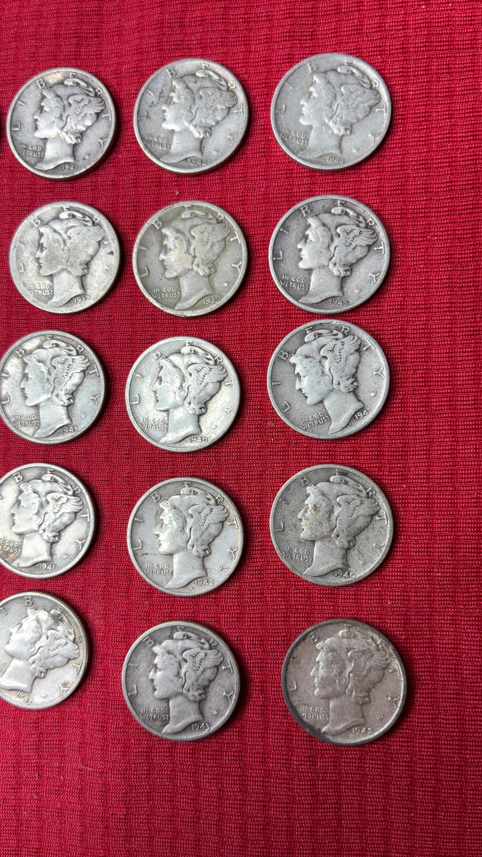 20 Mercury Dimes - 3