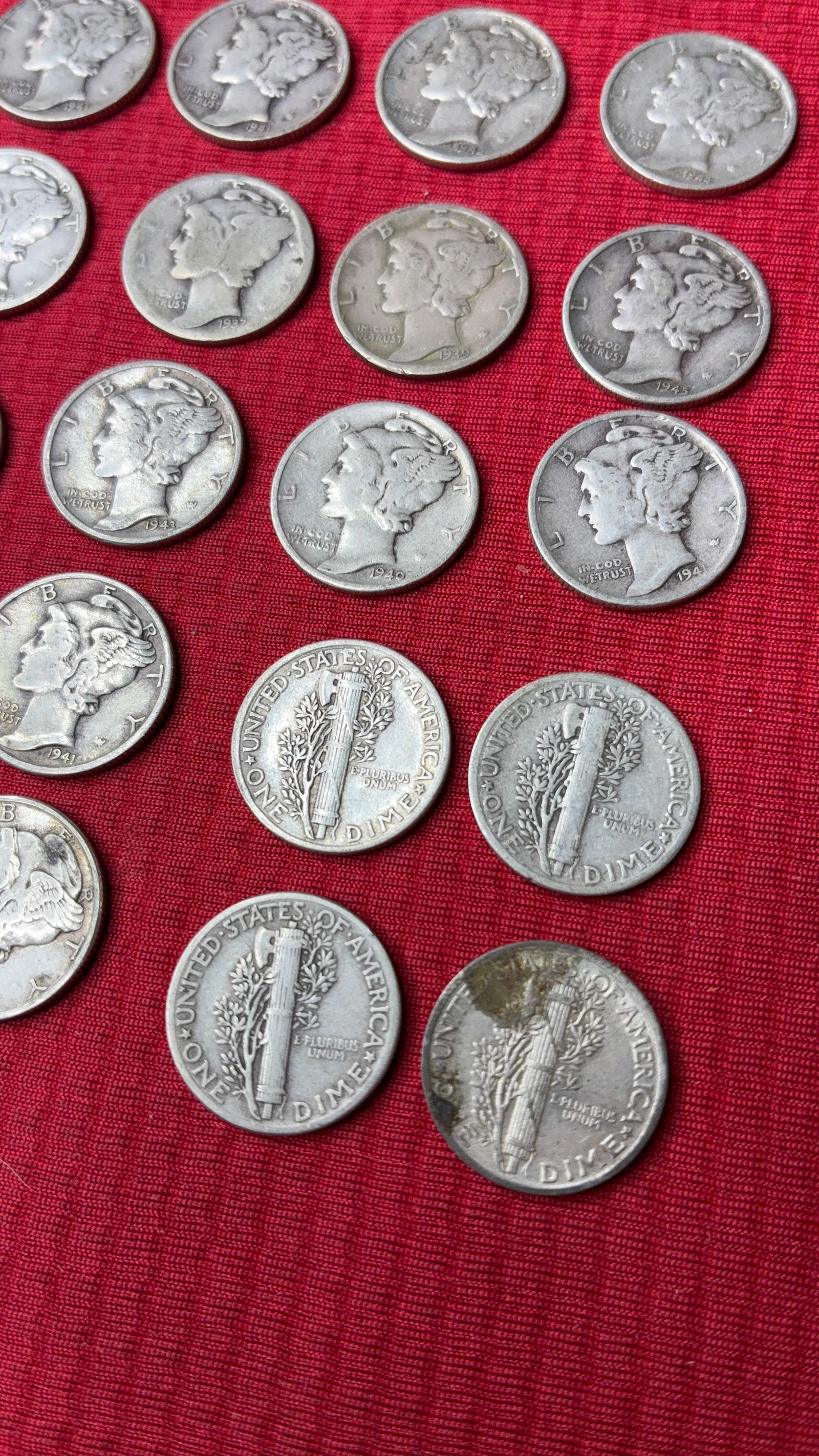 20 Mercury Dimes - 4