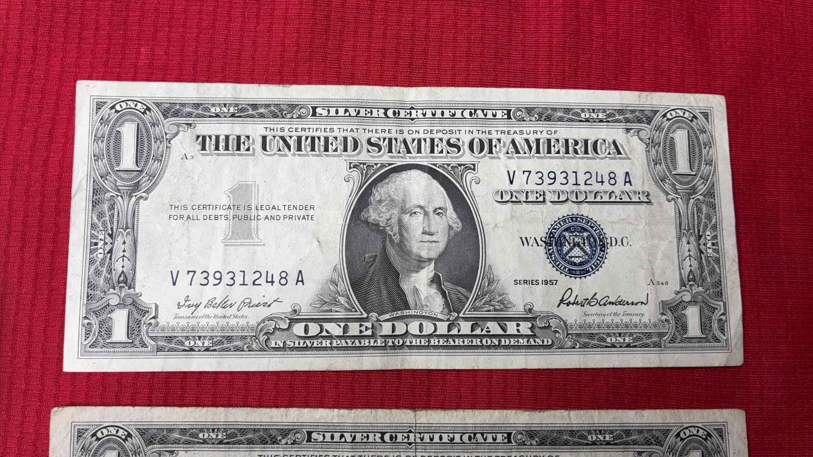 1$ Silver Certificates - 4