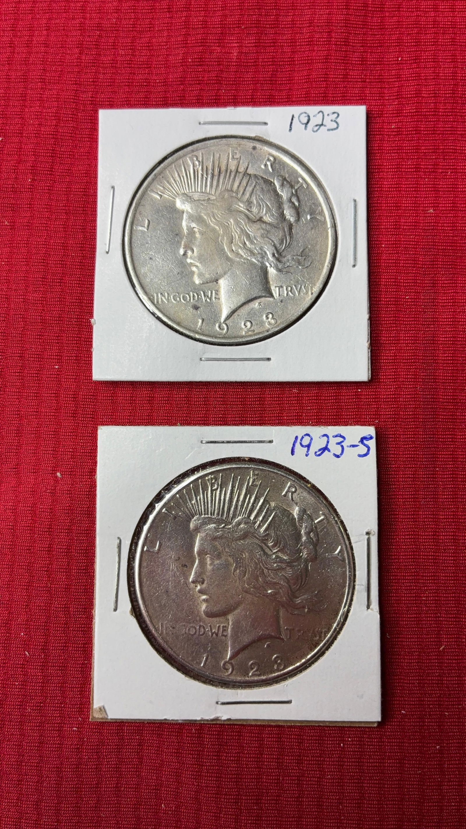 1923 and 1923S Peace Dollars (1 of 2)