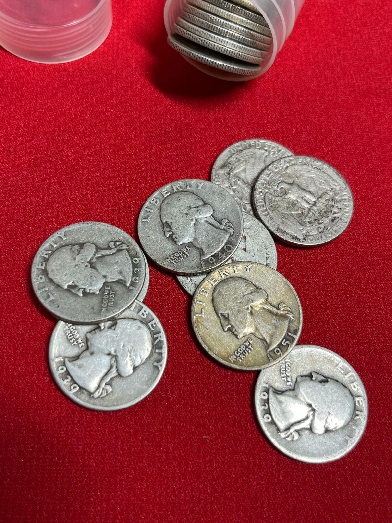 Silver Washington Quarters - 2