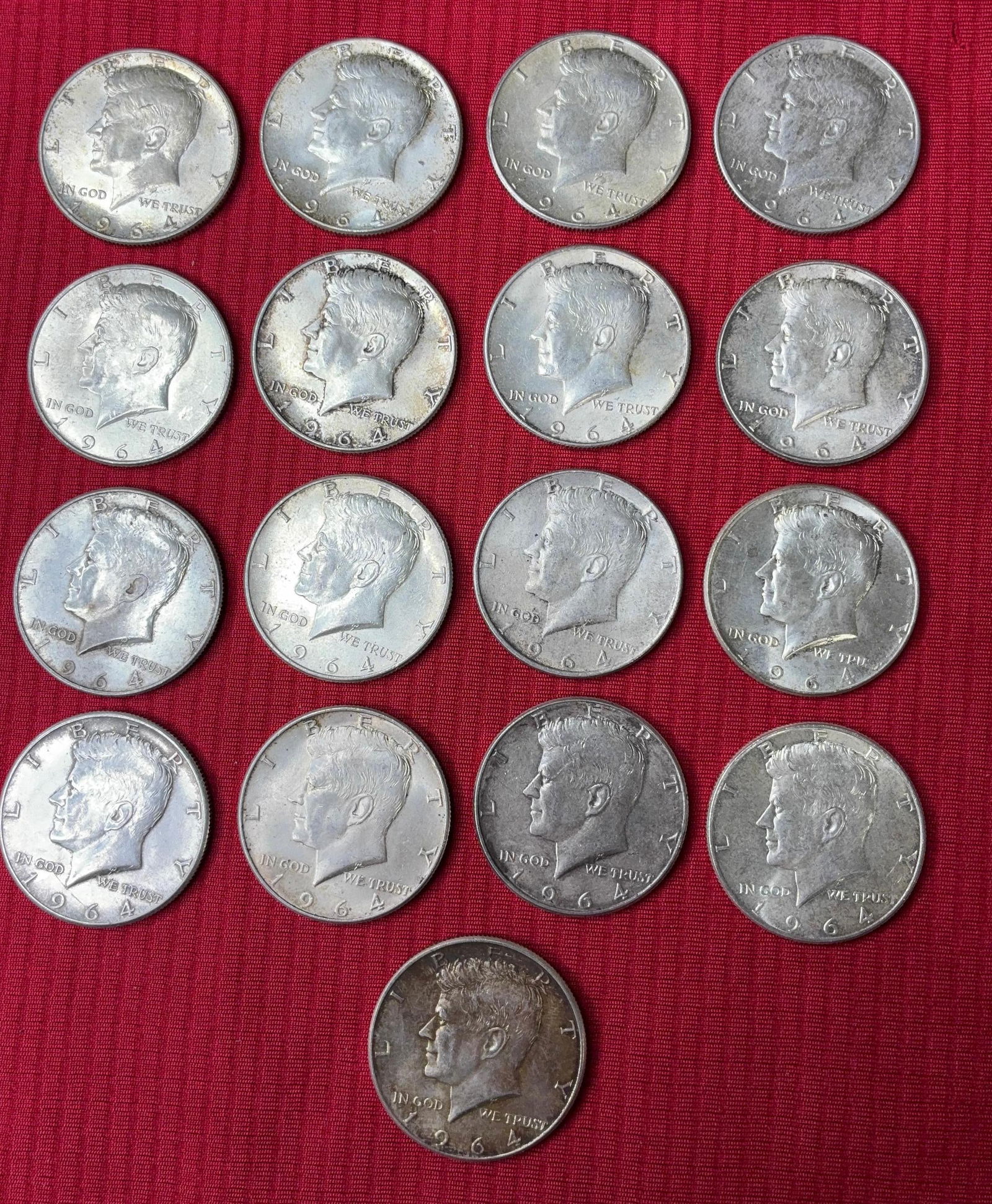1964 SIlver Kennedy Half Dollars (1 of 6)
