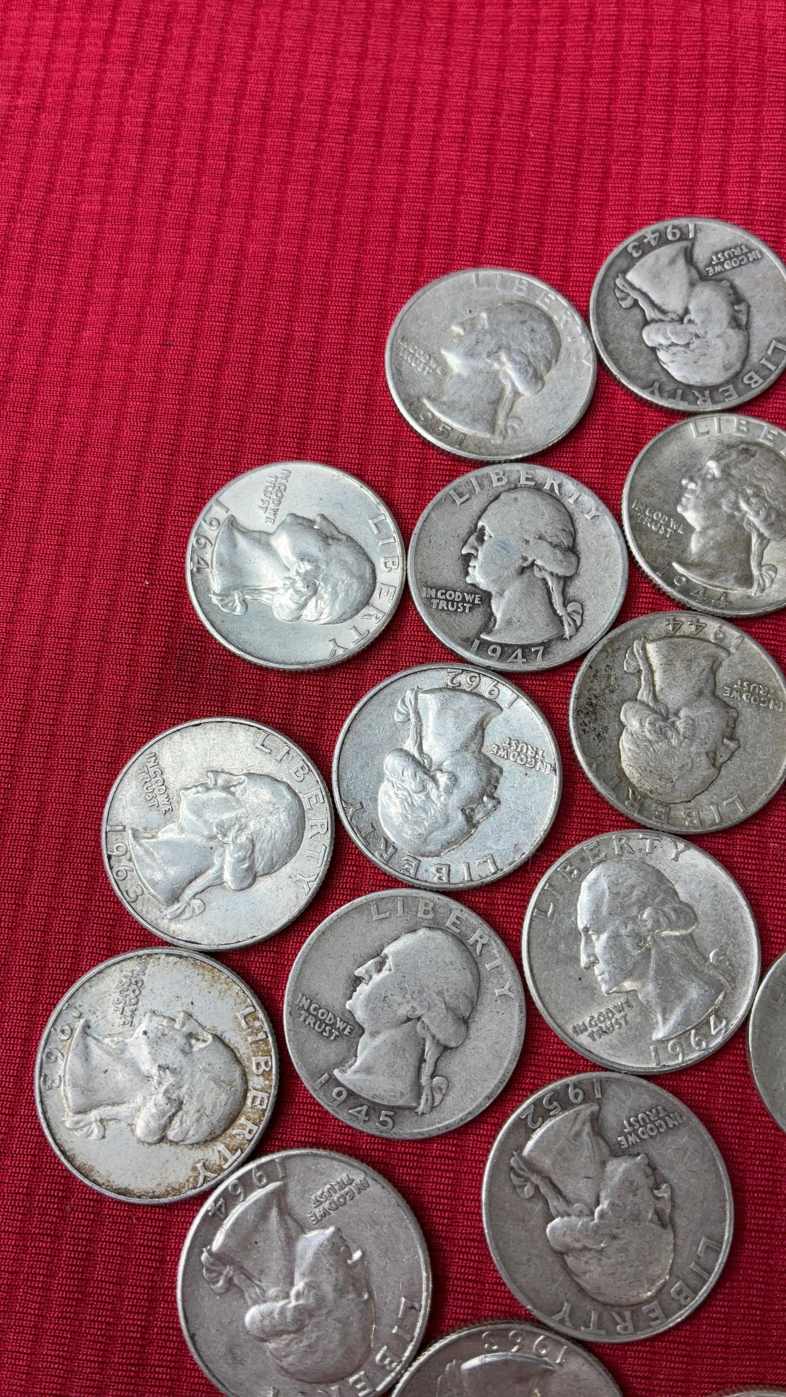 30 SIlver Washington Quarters - 3