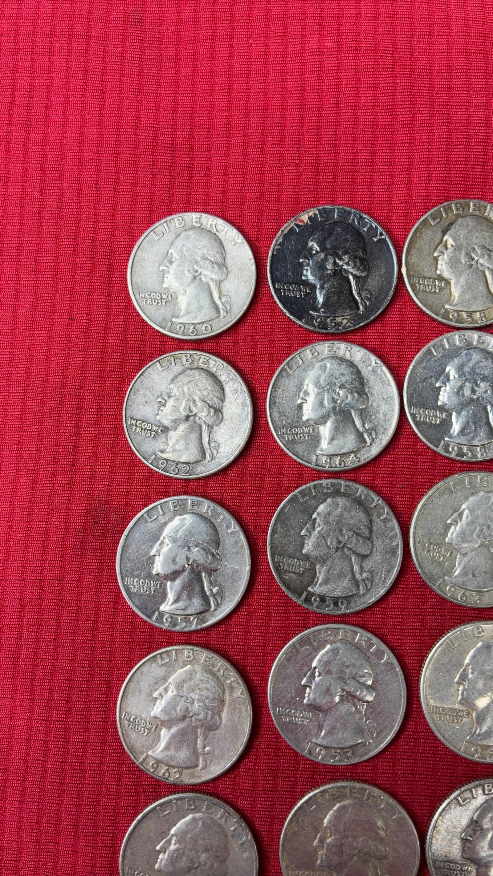 30 Silver Washington Quarters - 2