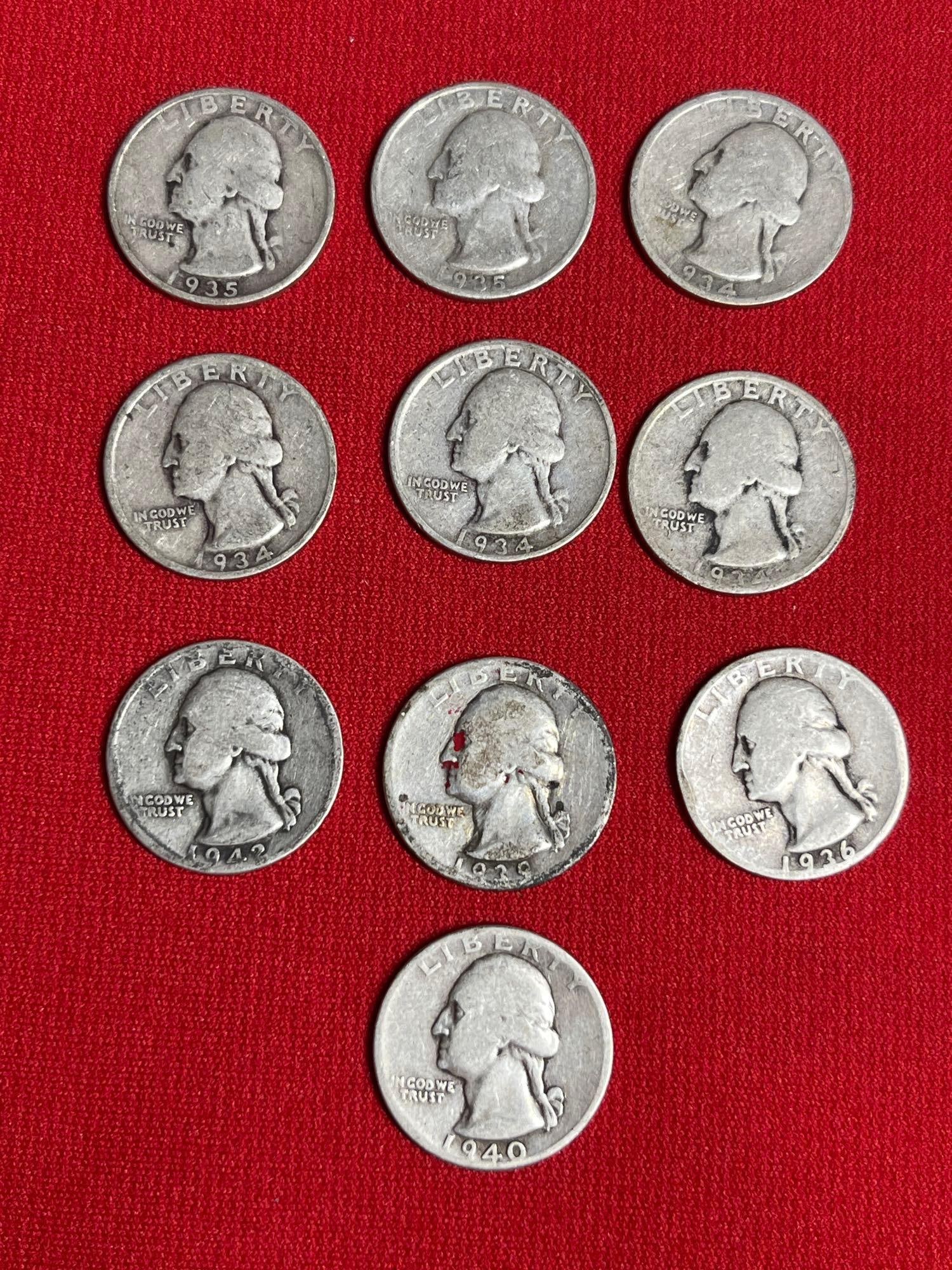 Pre 1964 Washington Quarters (1 of 2)