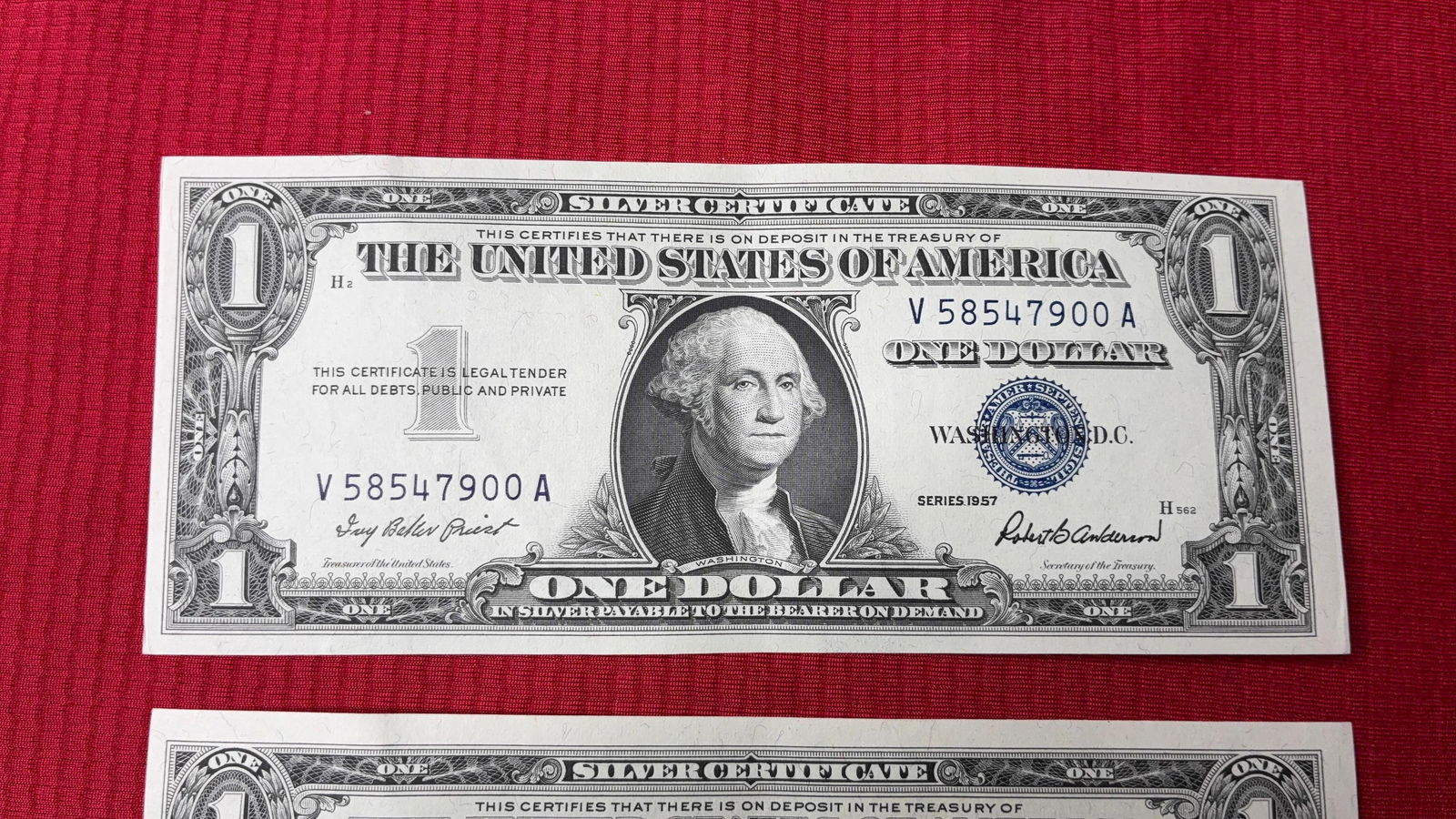 Uncirculated 1$ Silver Certificates - 2