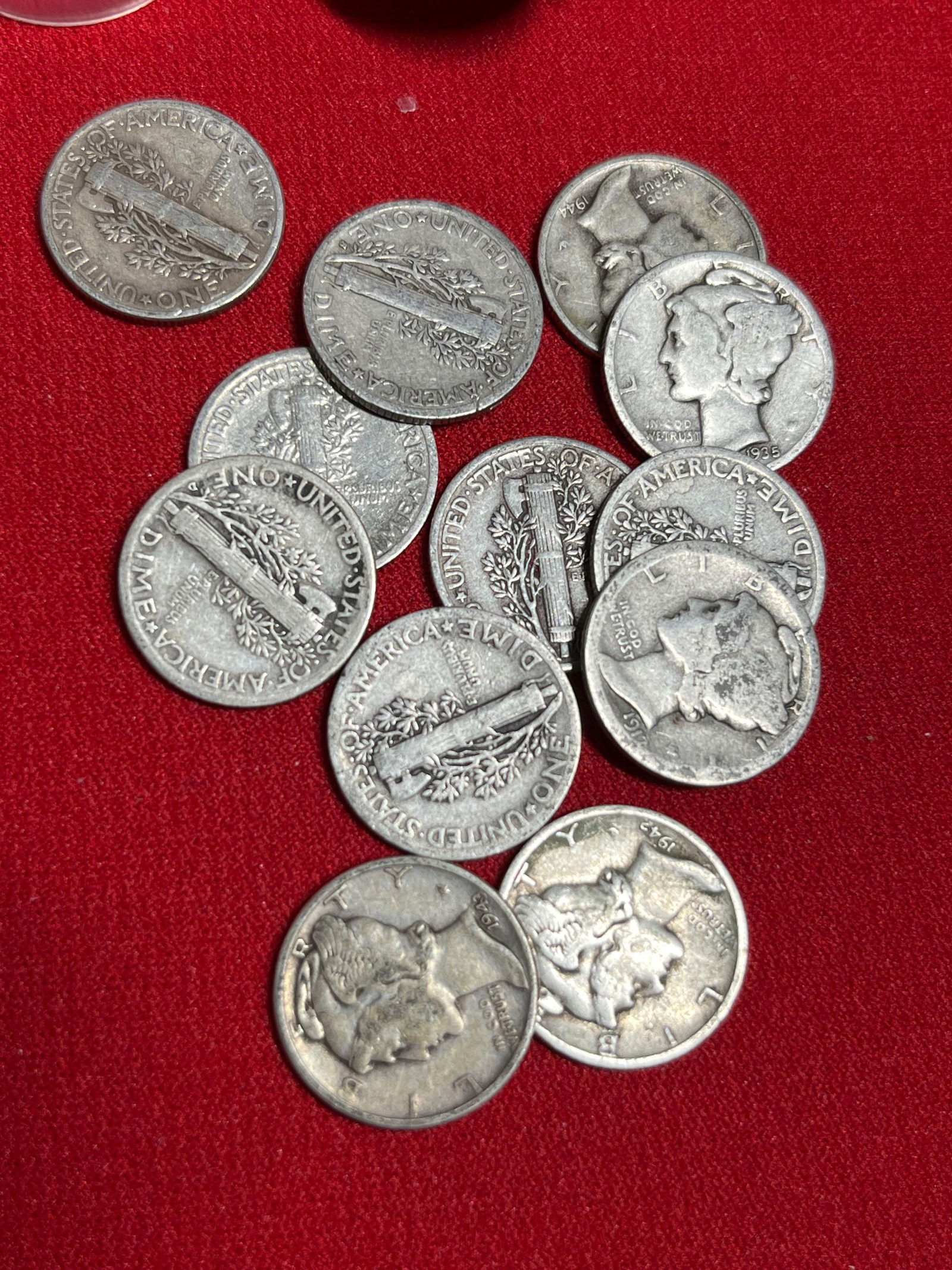 50 SIlver Mercury Dimes - 2