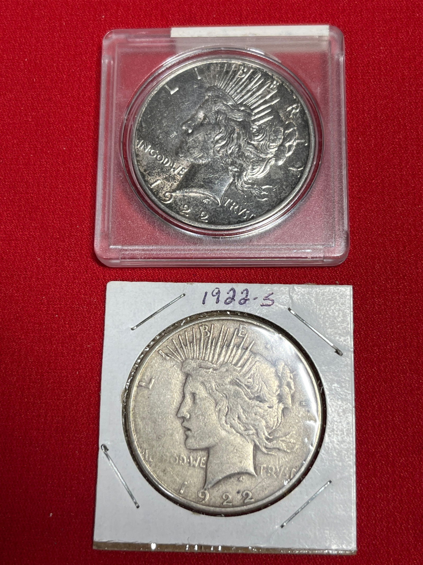 1922 and 1922S Peace Dollars (1 of 5)