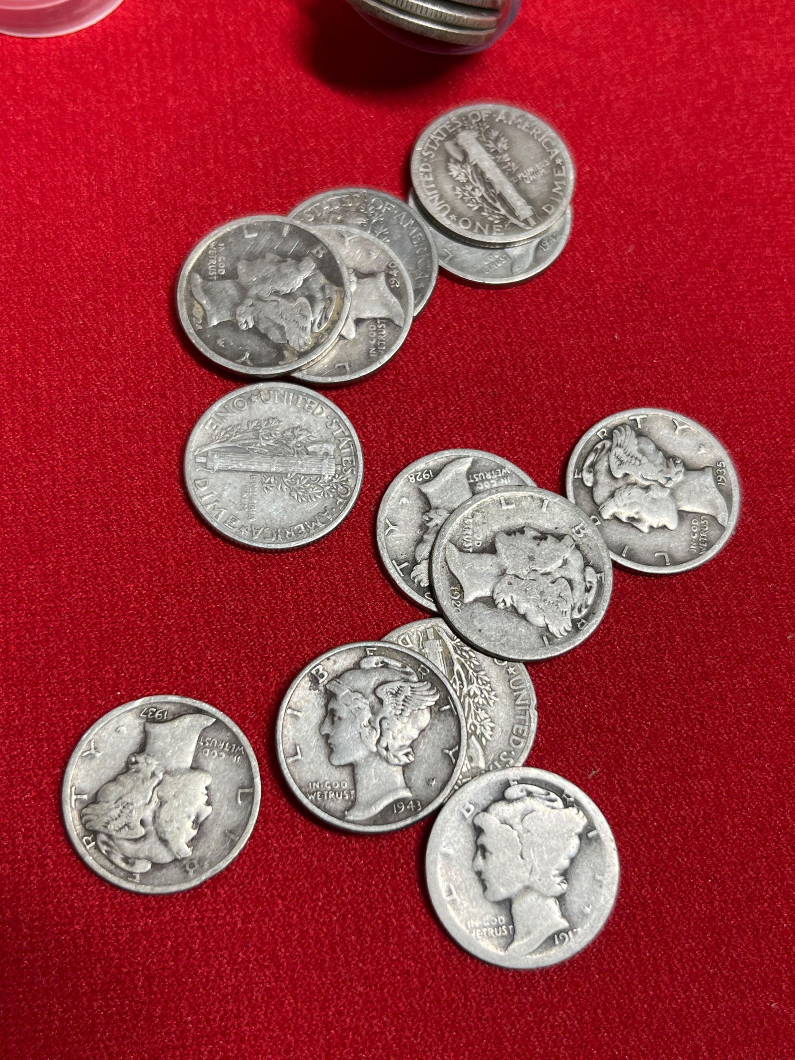 50 Mercury Dimes - 2