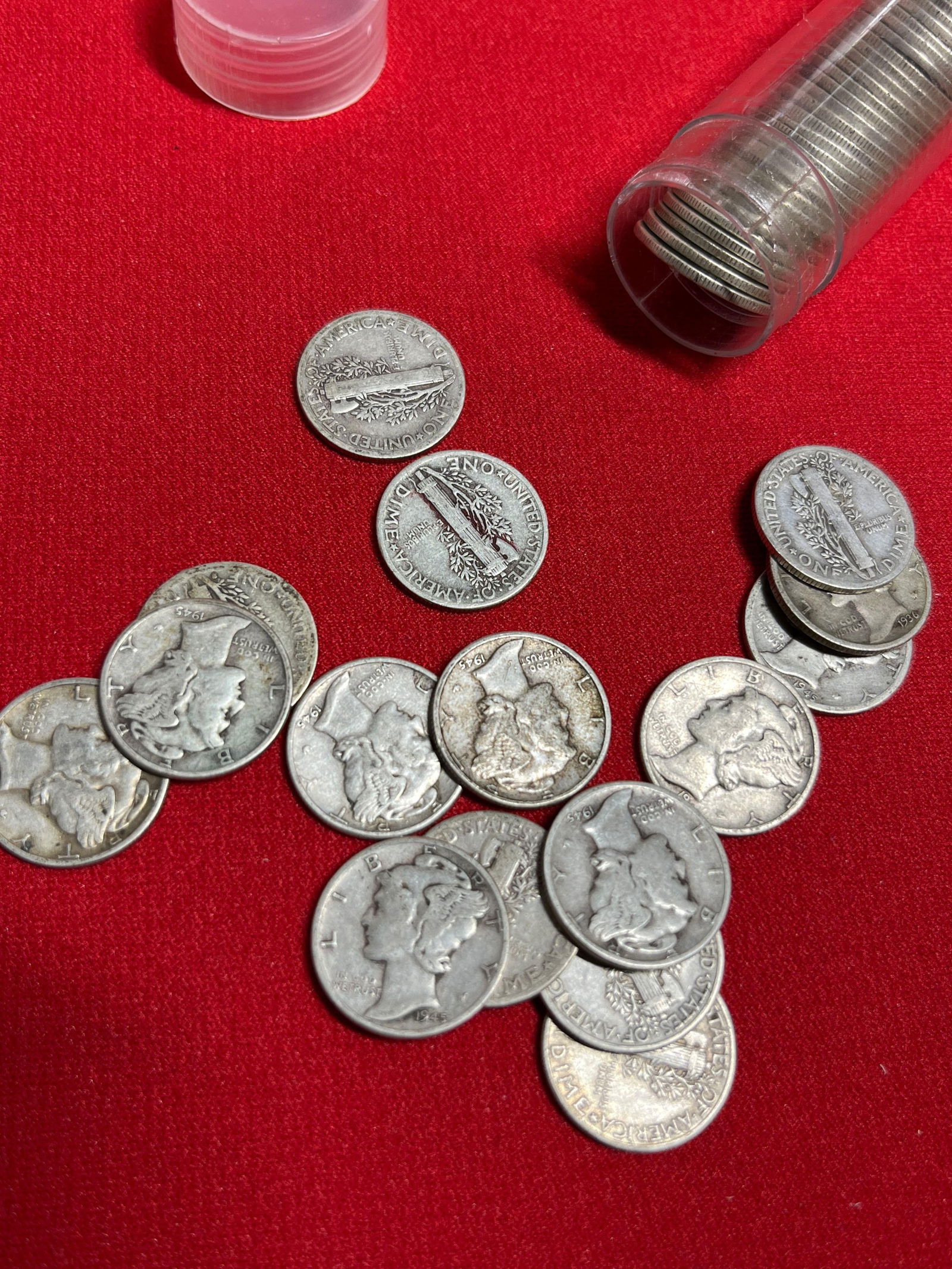 Mercury Silver Dimes - 2