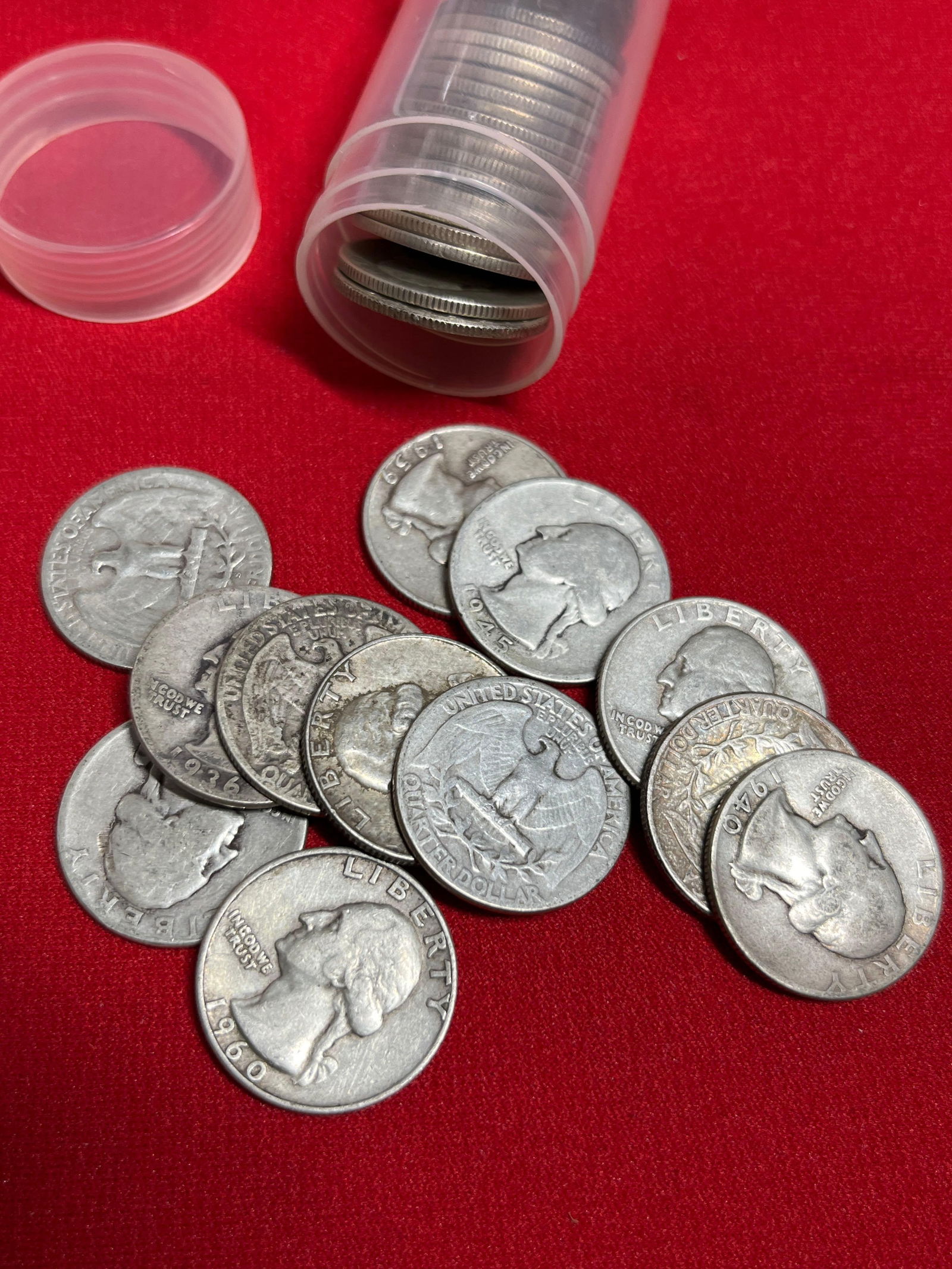 Silver Washington Quarters - 2