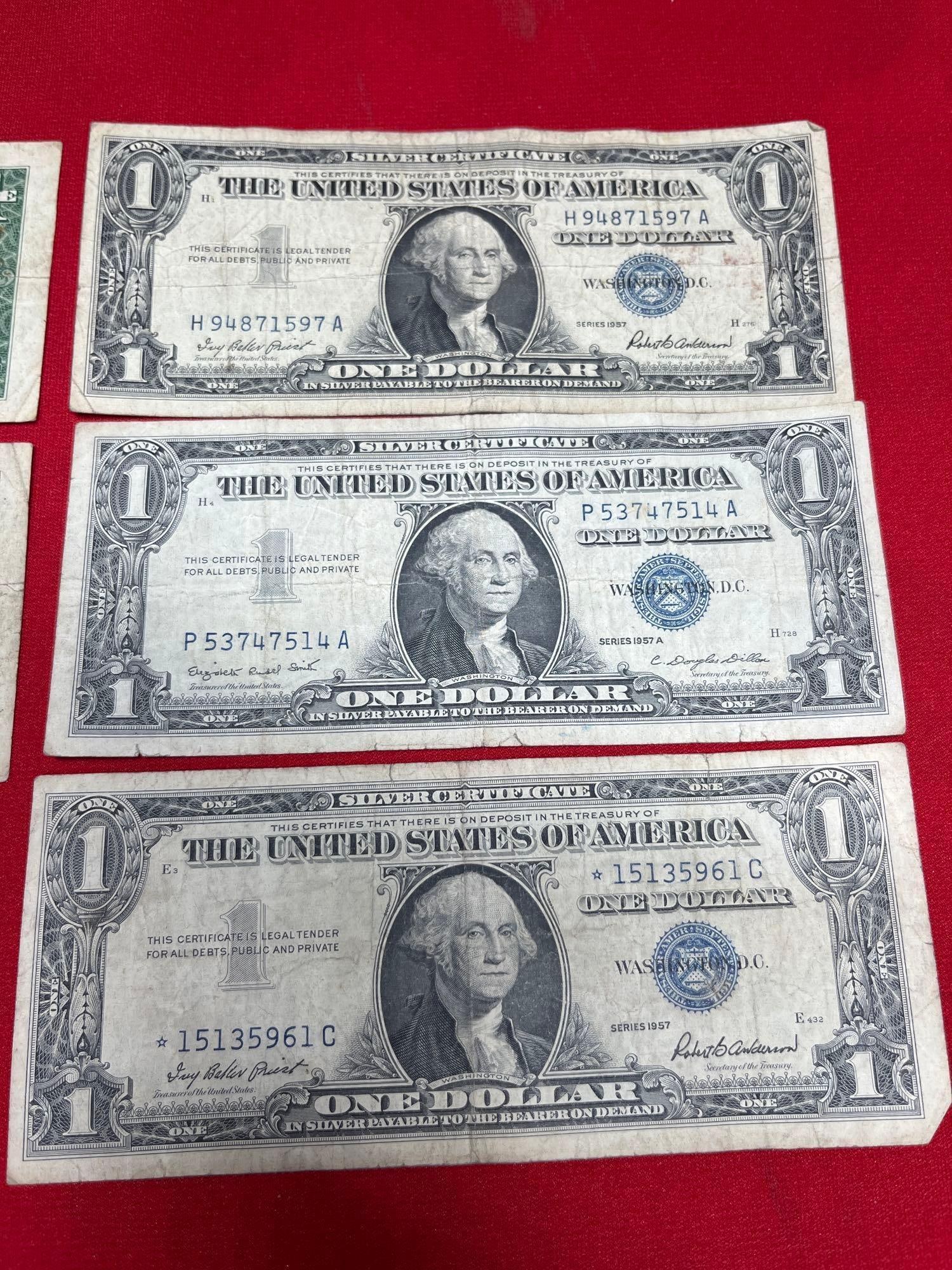 $1 Silver Certificates - 4