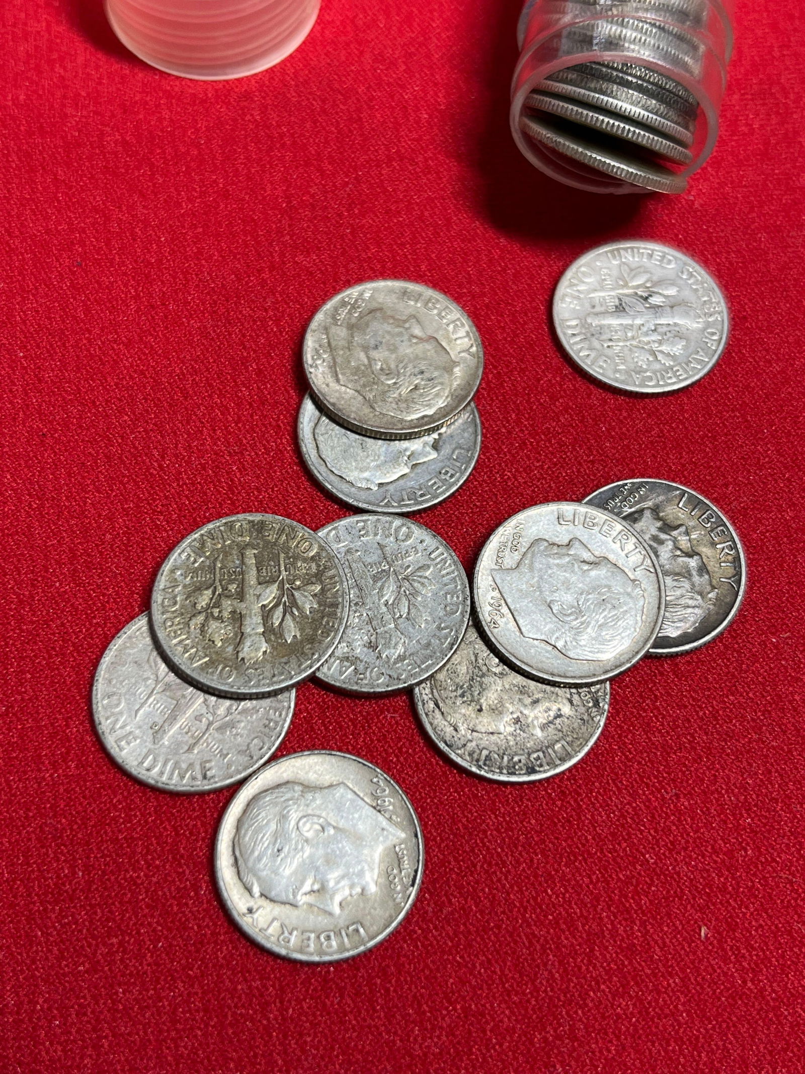 50 Silver Roosevelt Dimes - 2