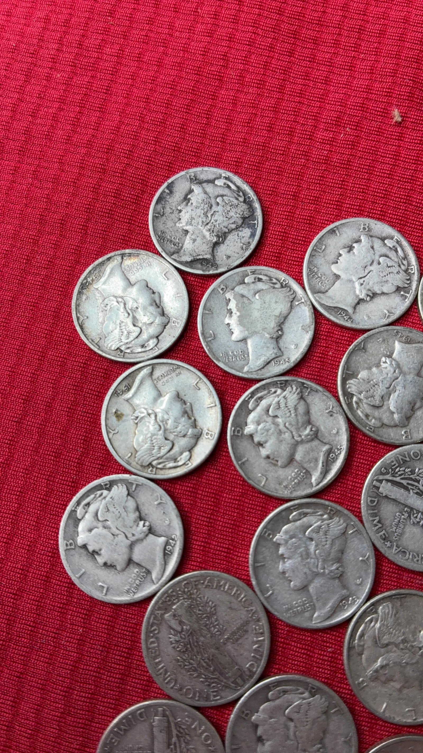 20 Mercury Dimes - 2