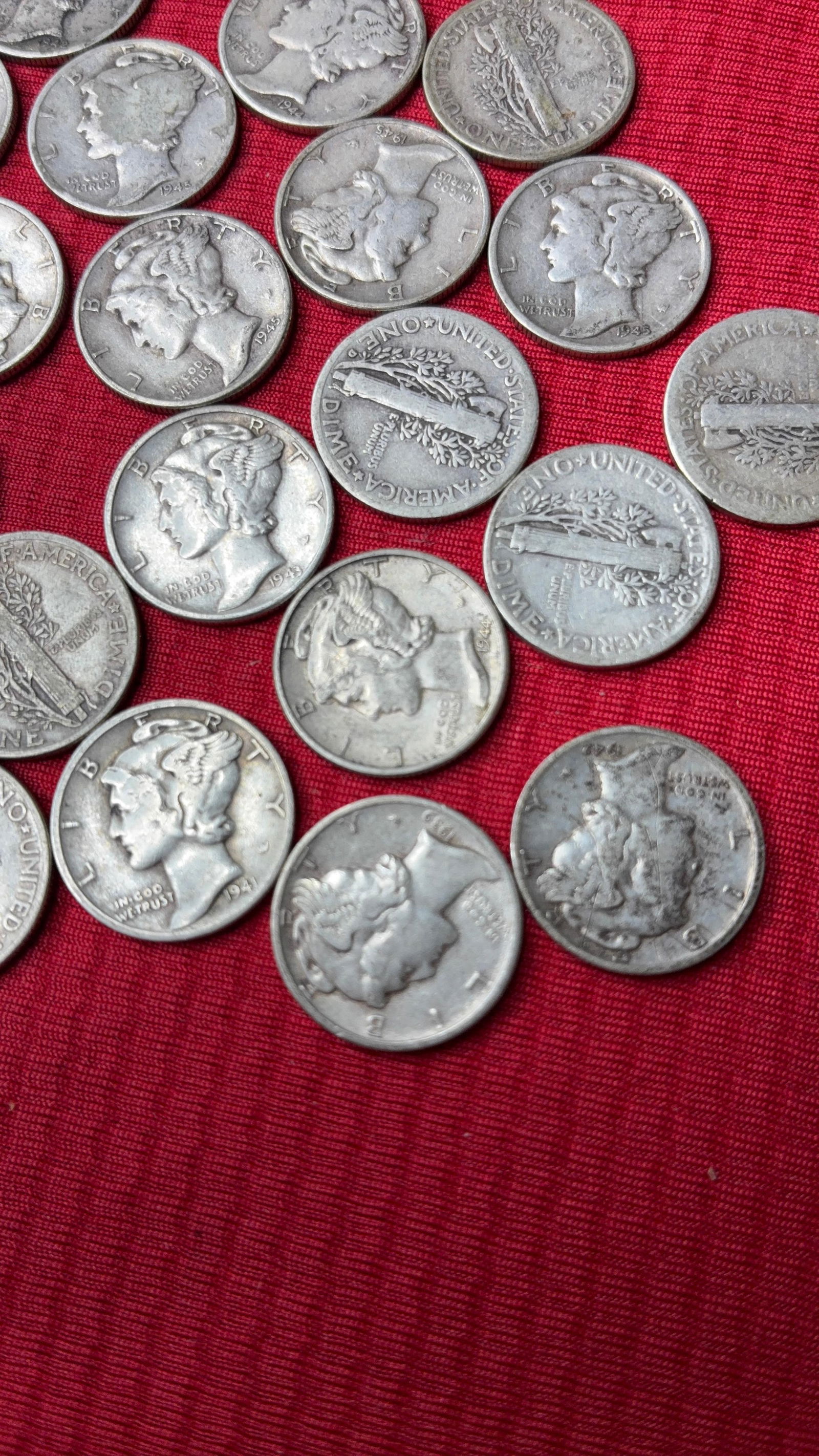 20 Mercury Dimes - 4