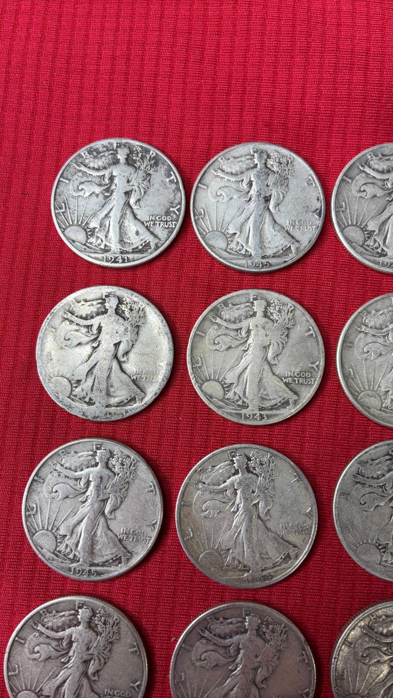 Silver Walking Liberty Half Dollars - 2