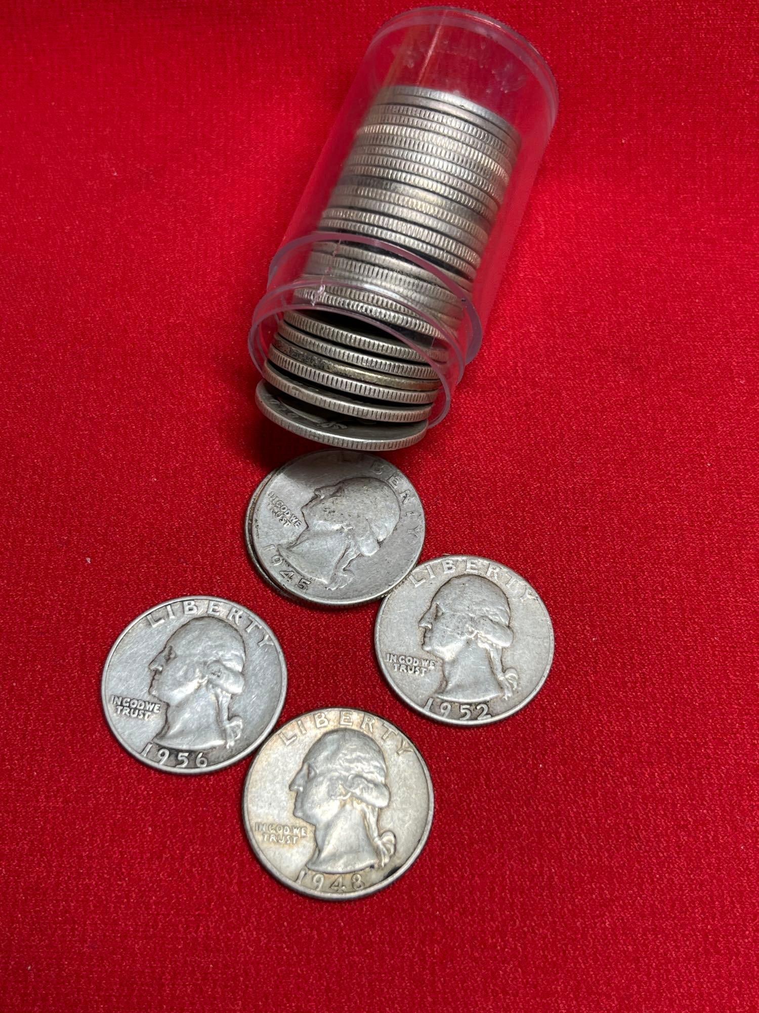 Silver Washington Quarters: 30 coins