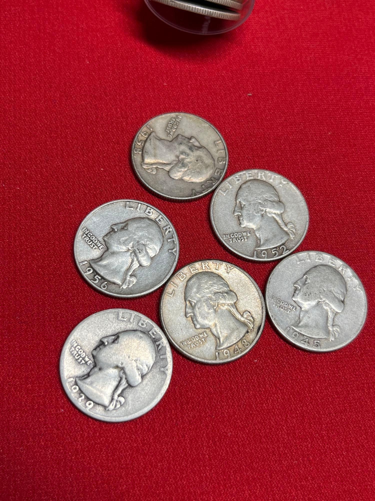 Silver Washington Quarters - 2