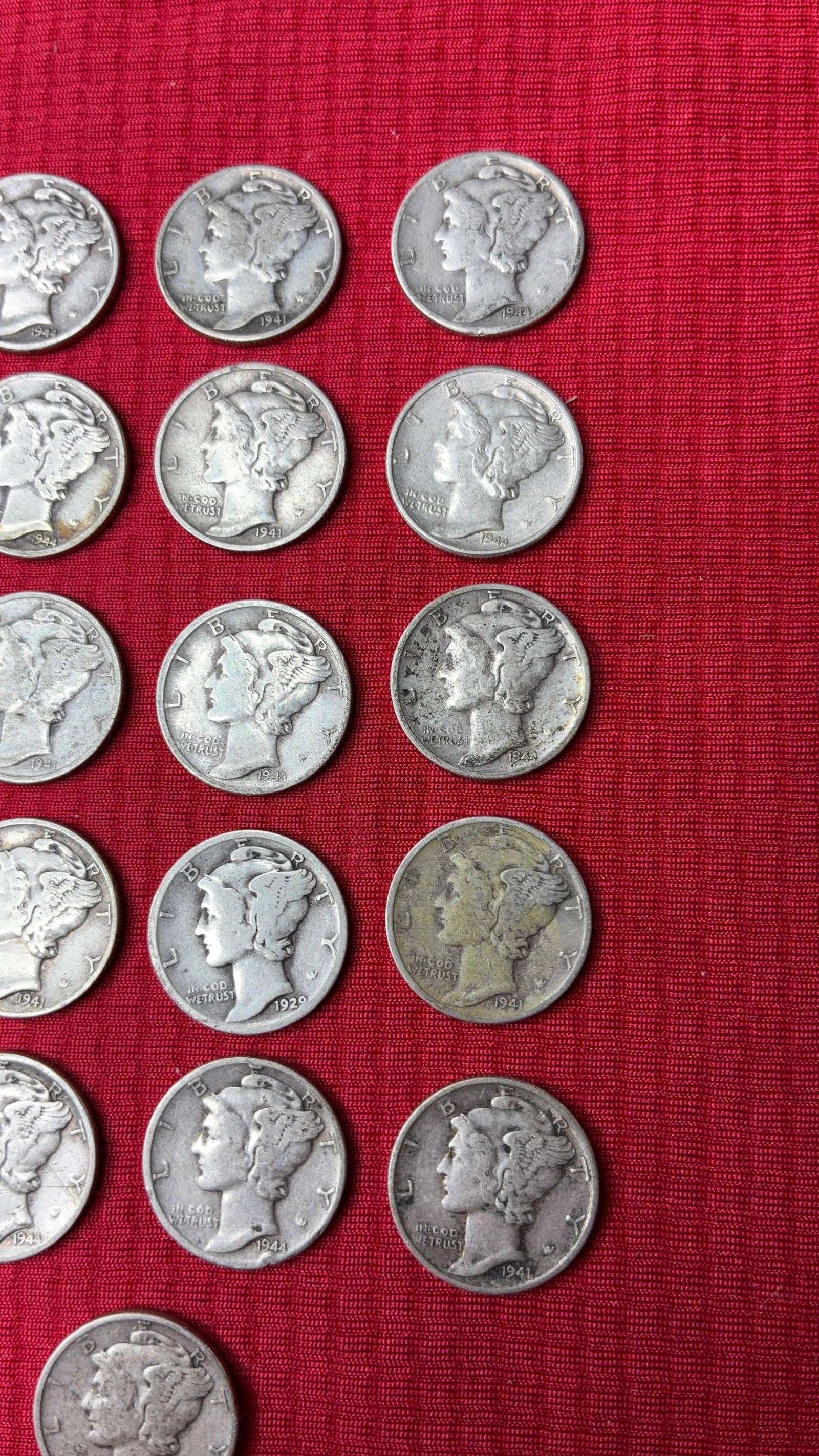20 Mercury Dimes - 3