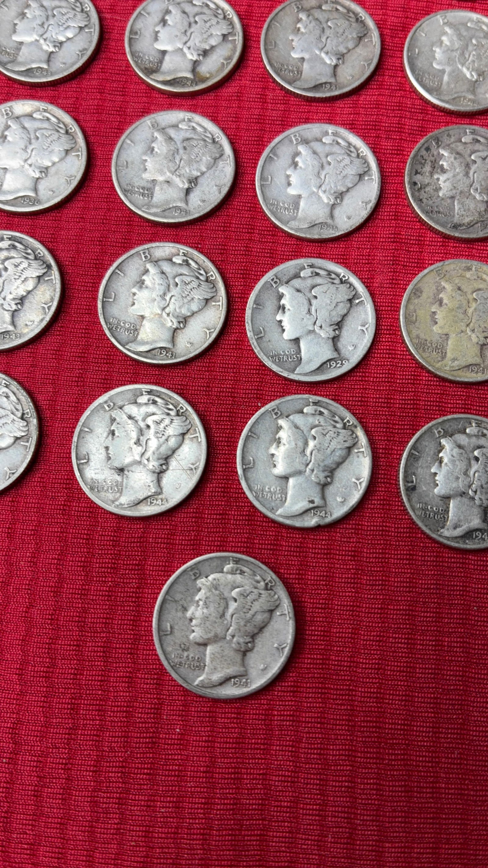 20 Mercury Dimes - 4