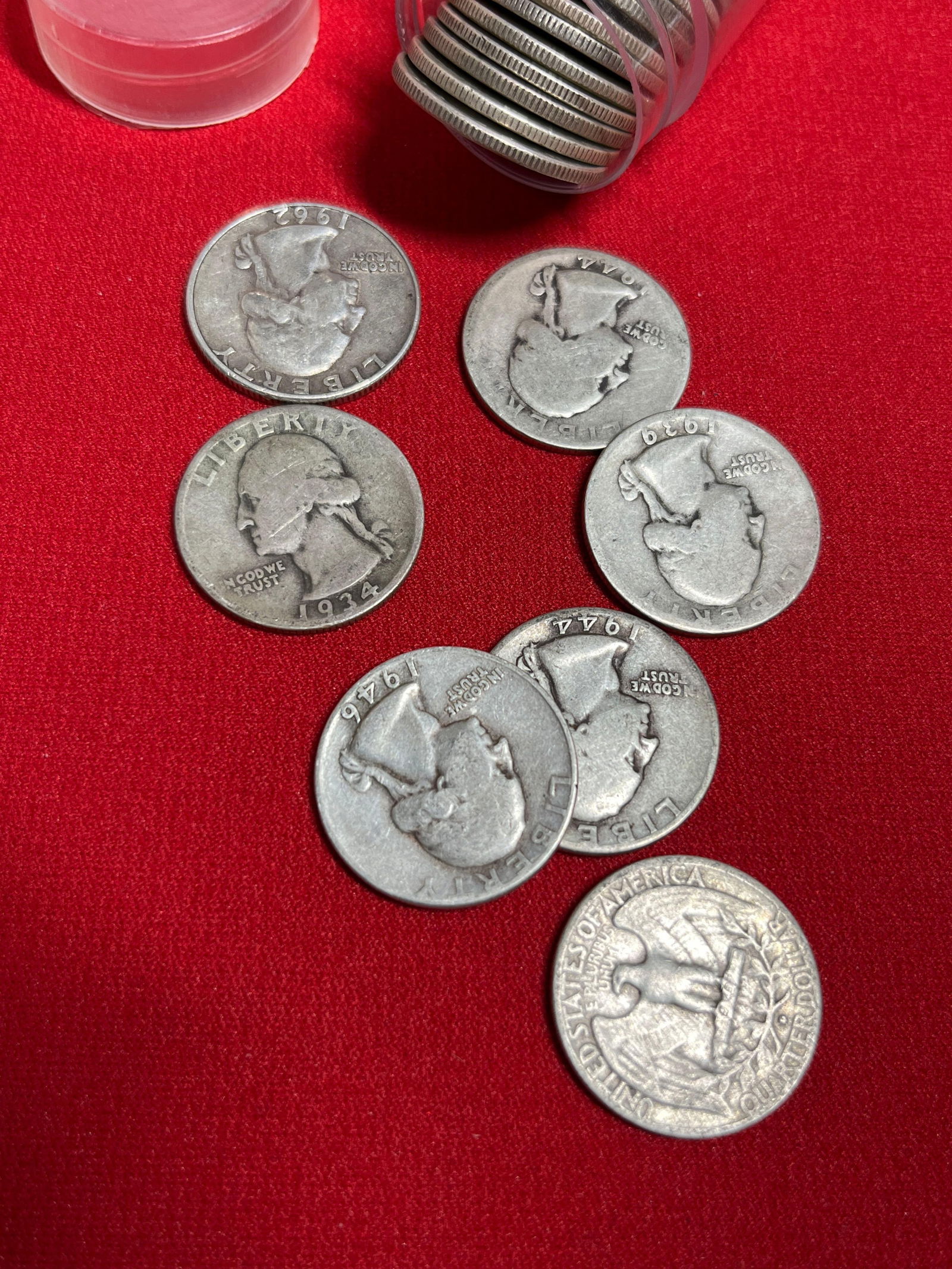 Silver Washington Quarters - 2