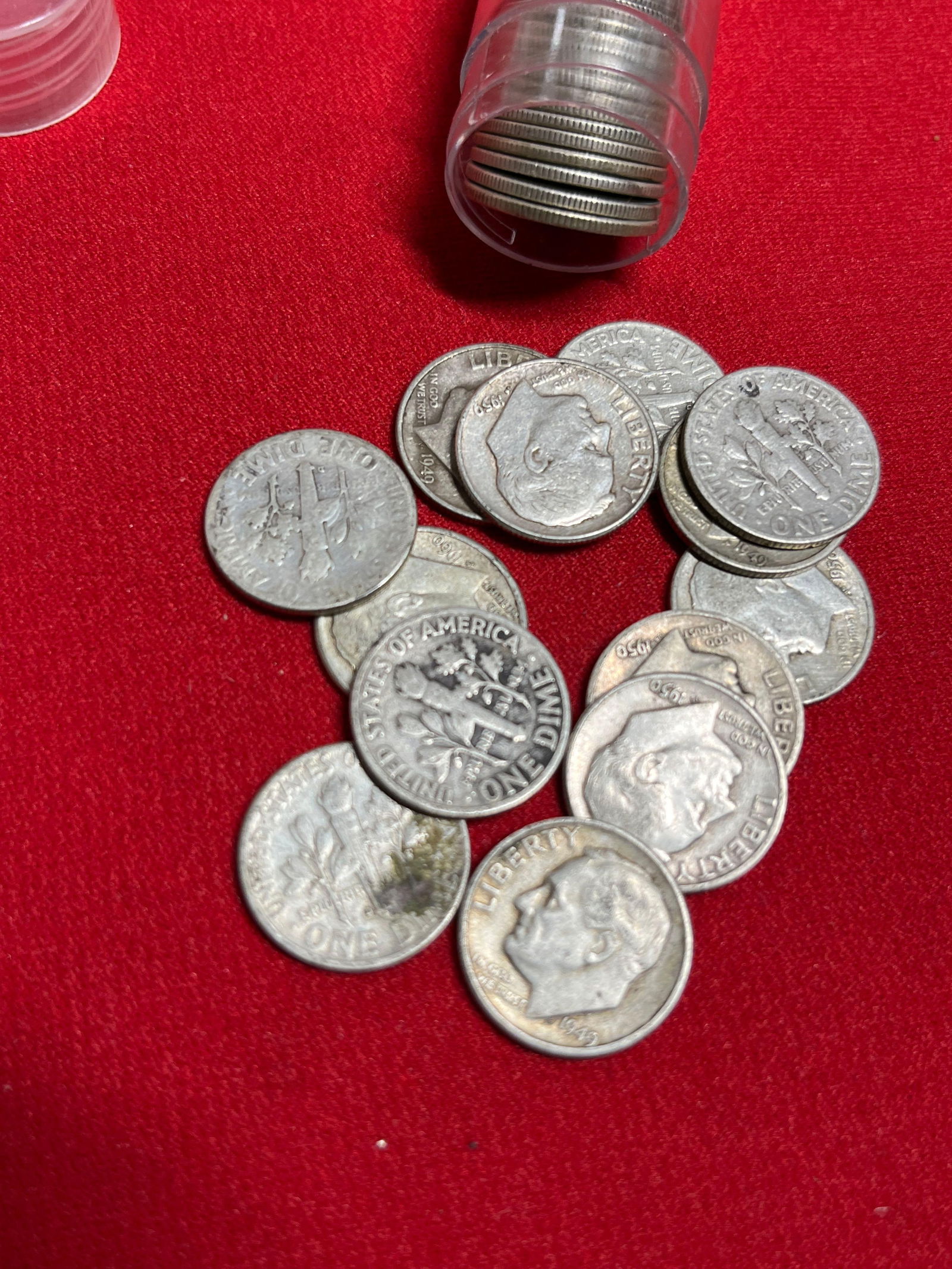 50 Silver Roosevelt Dimes - 2