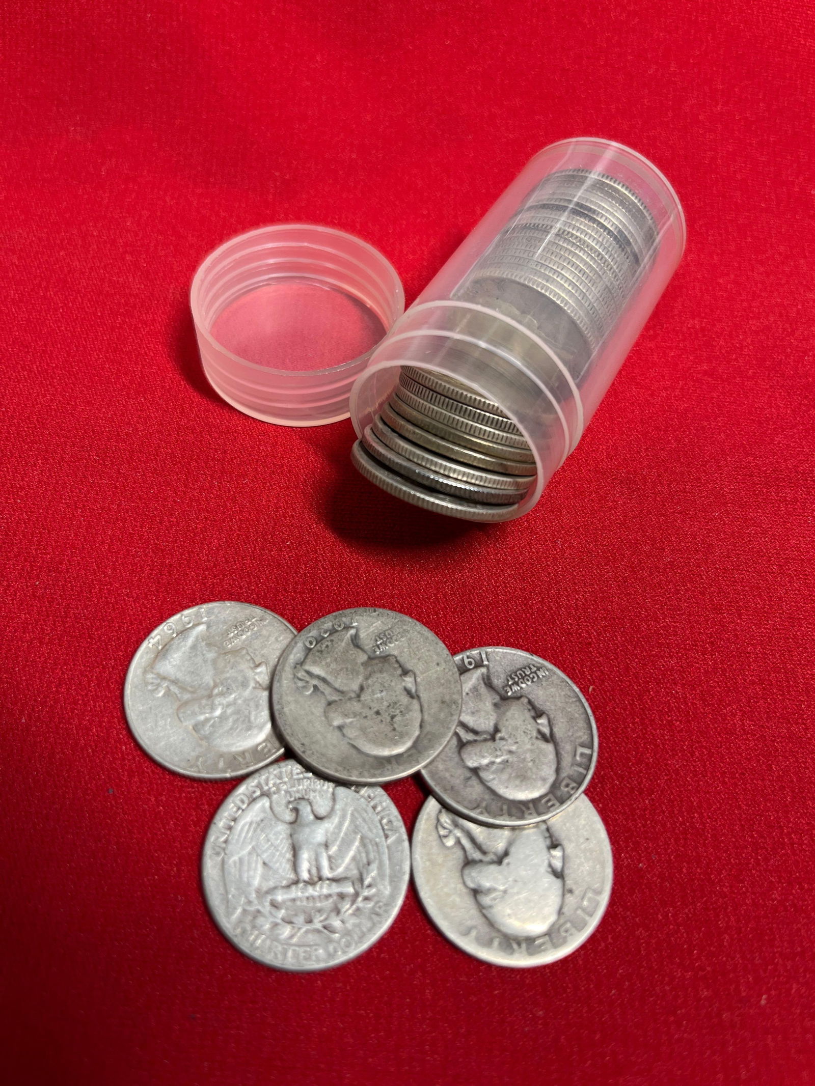 Silver Washington Quarters - 2