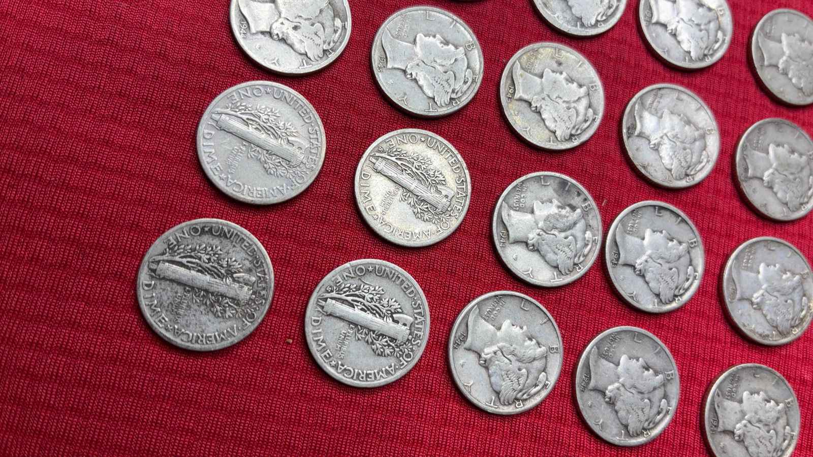 20 Mercury Dimes - 4