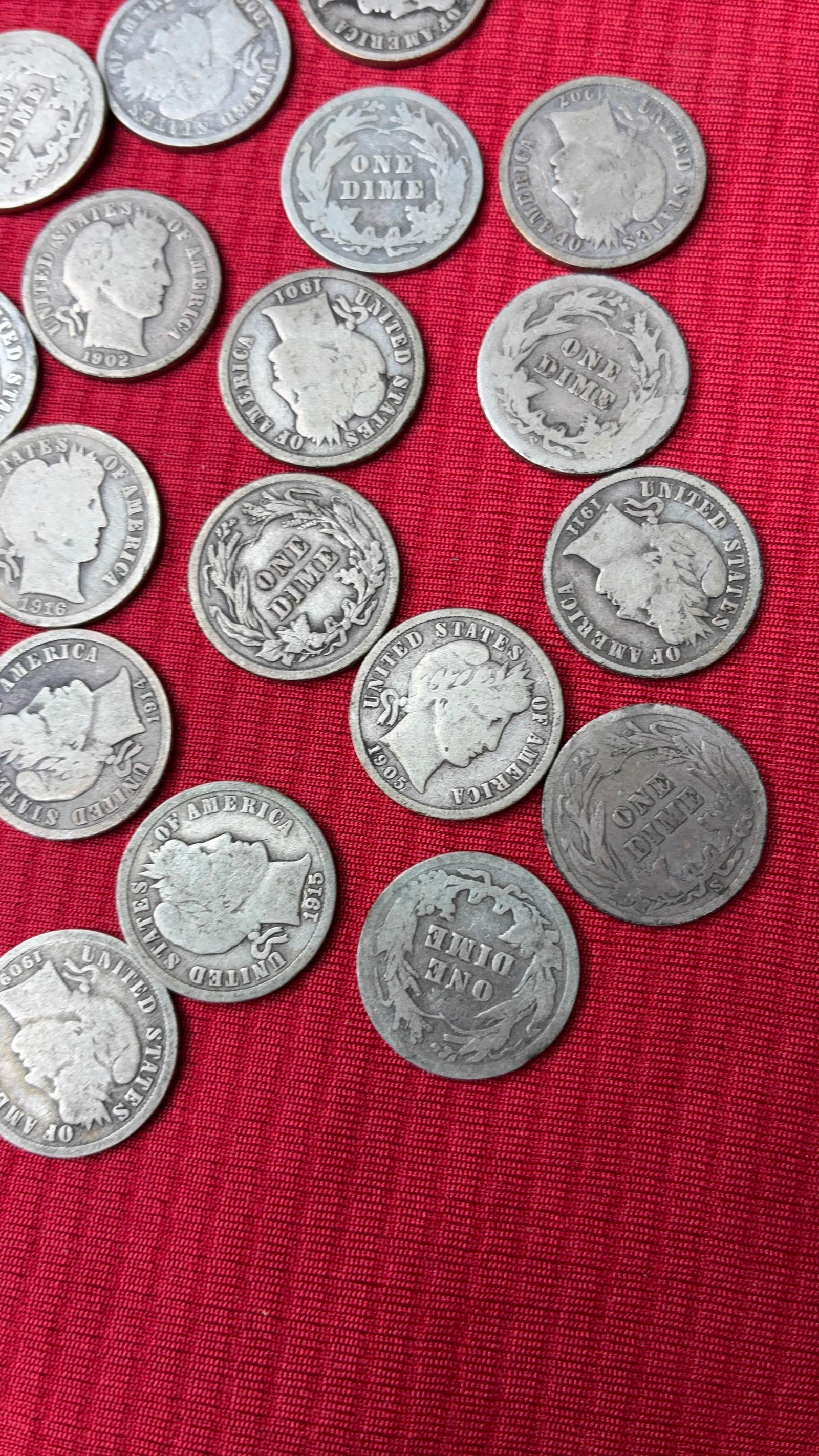 Silver Barber Dimes - 2