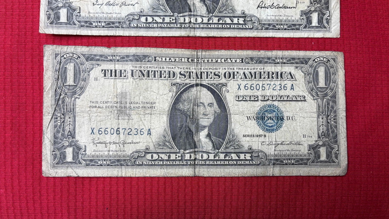 1$ Silver Certificates - 2