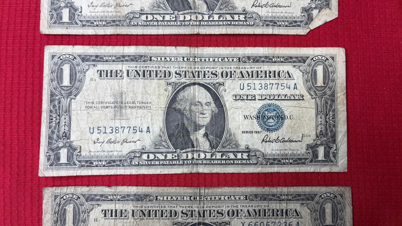 1$ Silver Certificates - 3