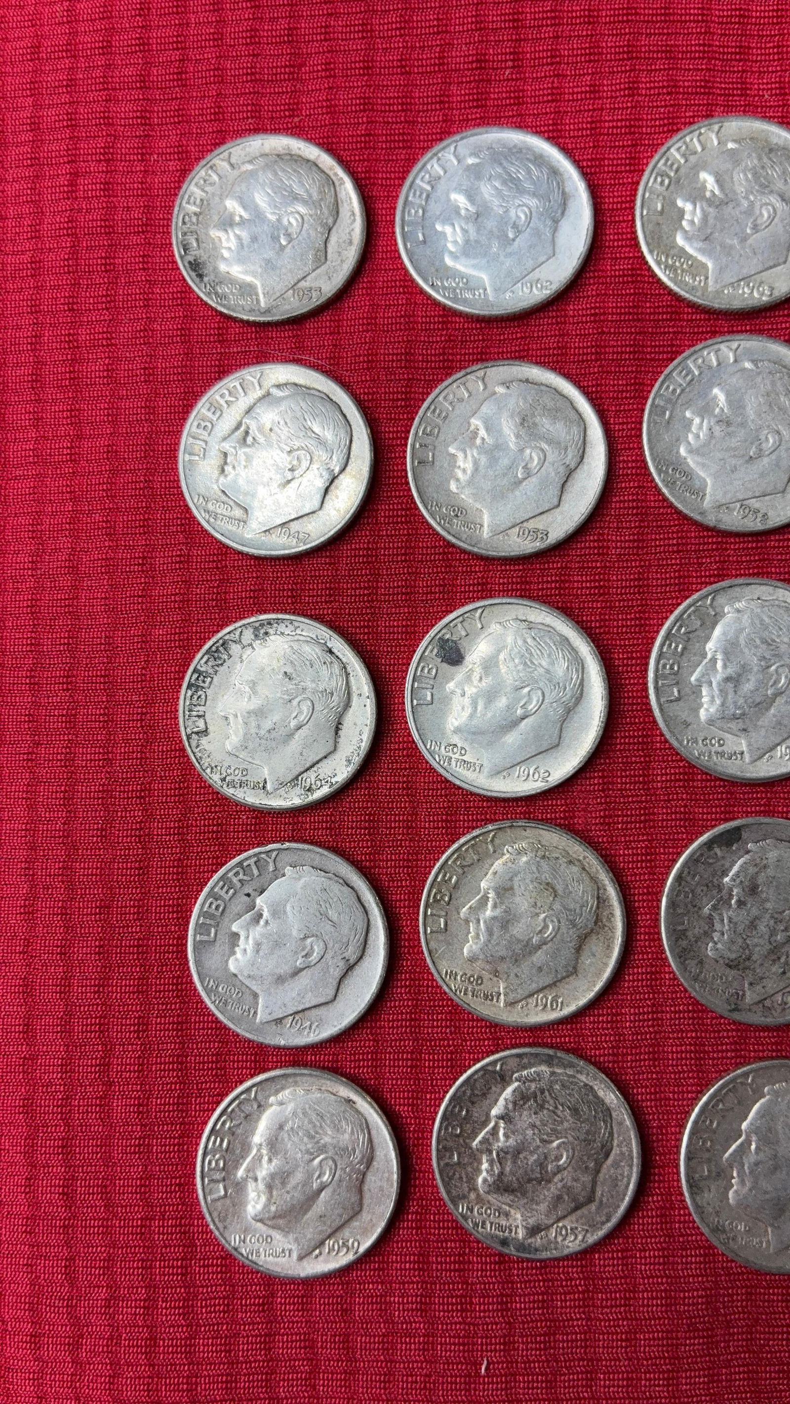 20 Roosevelt Dimes - 2